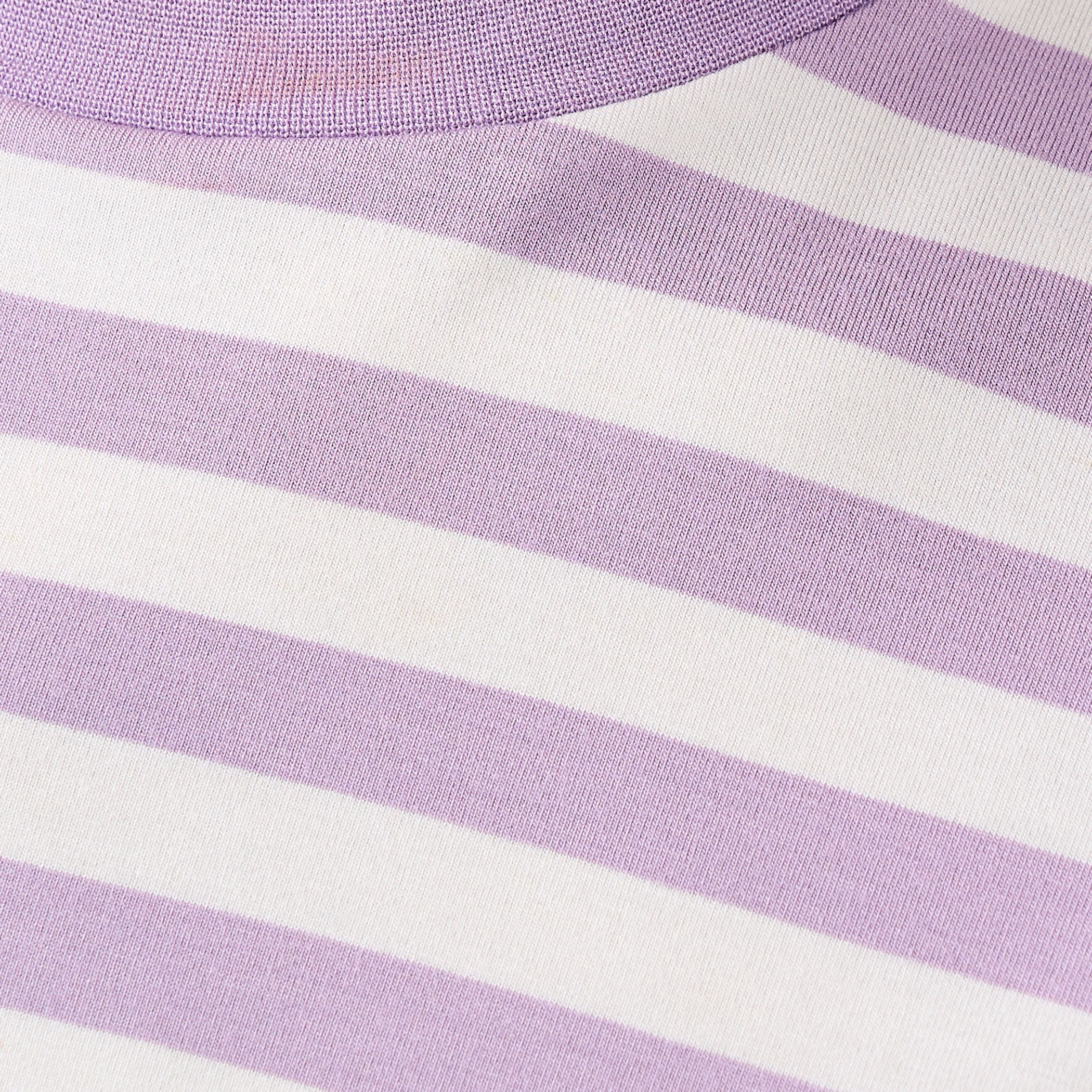 تيشيرت فيسكوز مقلم بياقة ضيقة-women-clothing-tshirts-image-5