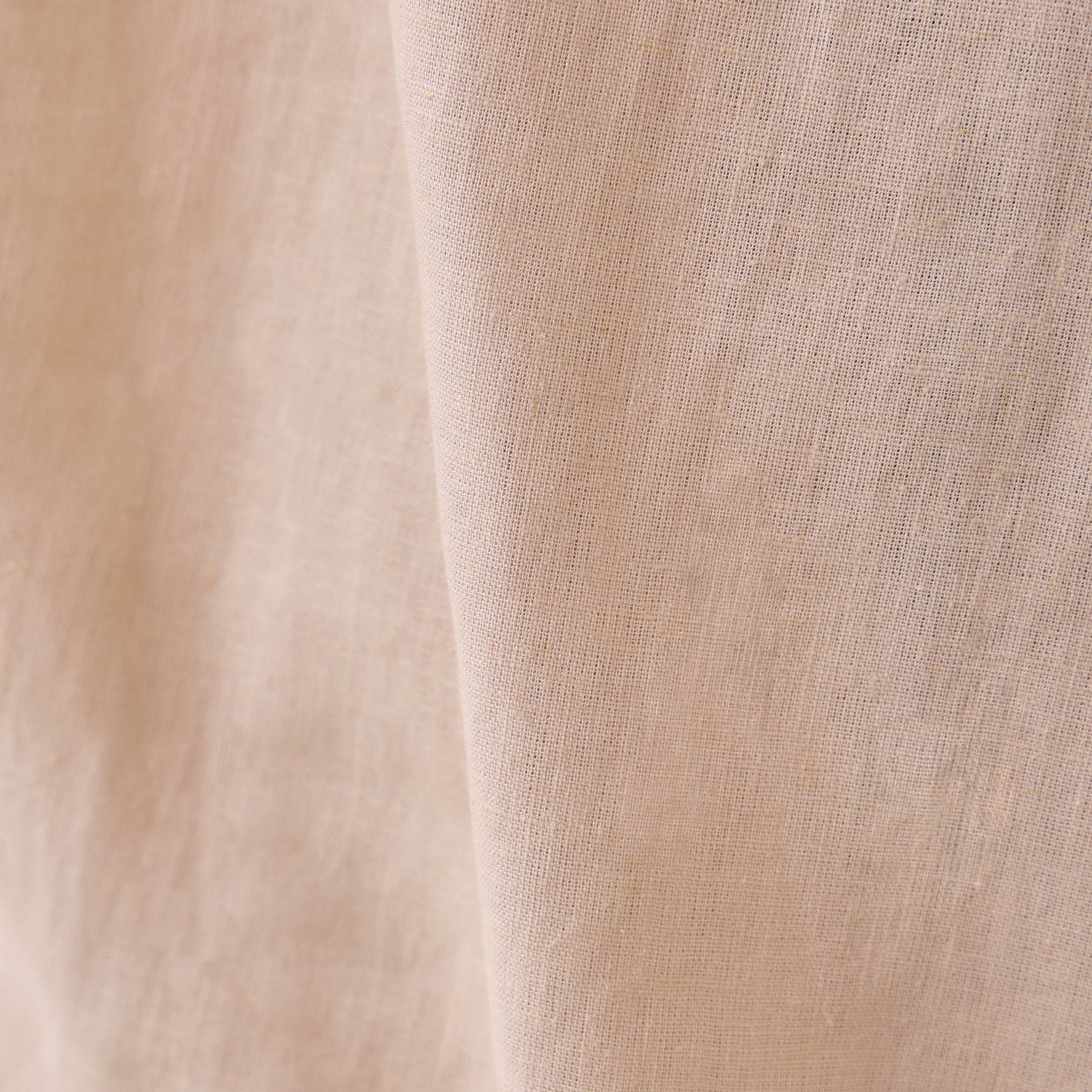 Regular Fit Linen Blend Collared Top with Extended Sleeves-women-clothing-shirtsandblouses-blouses-image-5