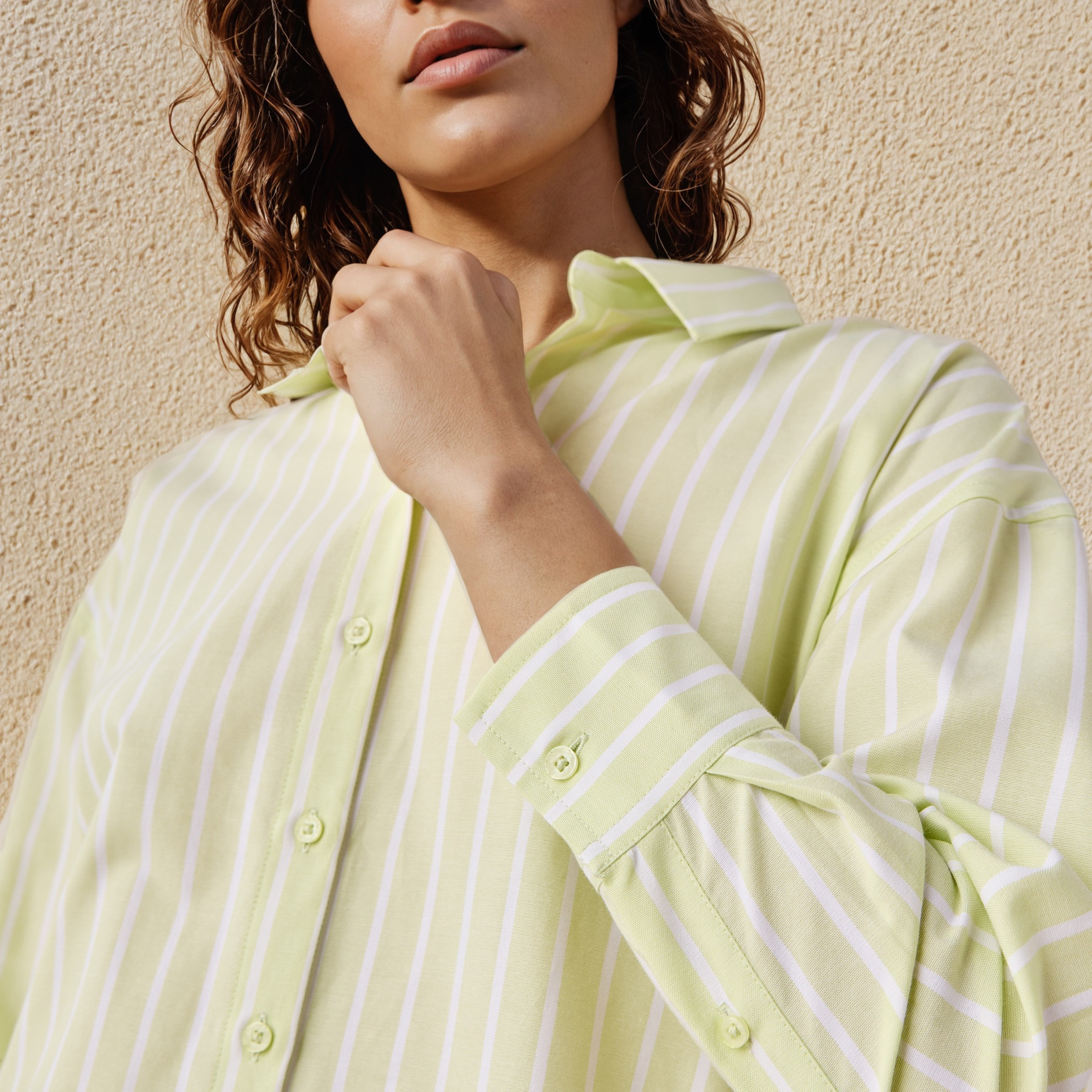 Regular Fit Striped Oxford Shirt-women-clothing-shirtsandblouses-shirts-image-5