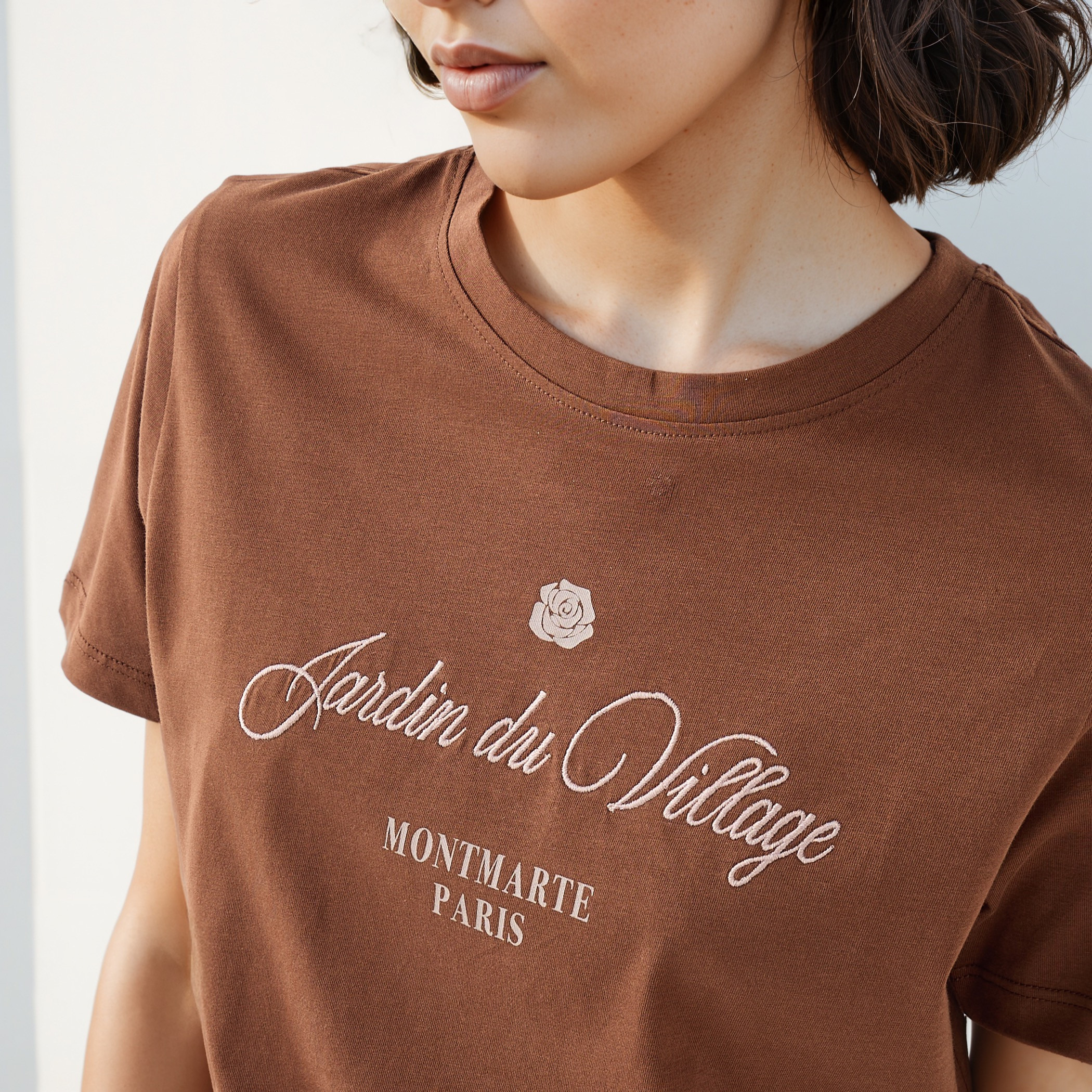 Printed Crew Neck T-shirt-women-clothing-tshirts-image-4