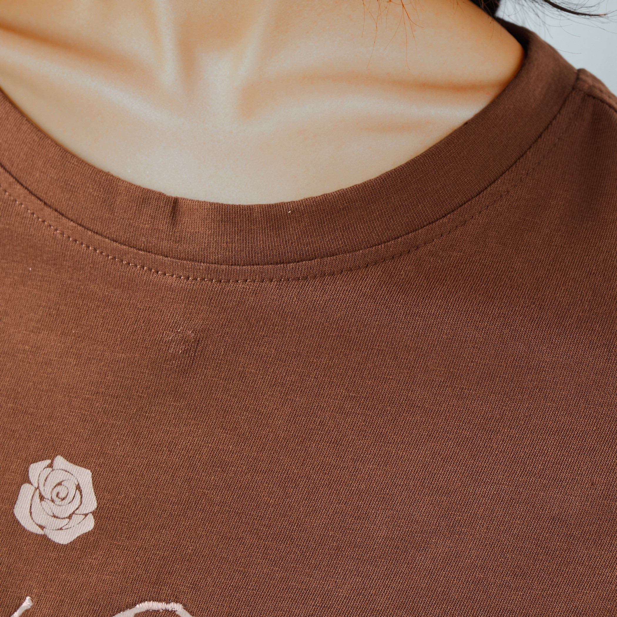 Printed Crew Neck T-shirt-women-clothing-tshirts-image-5