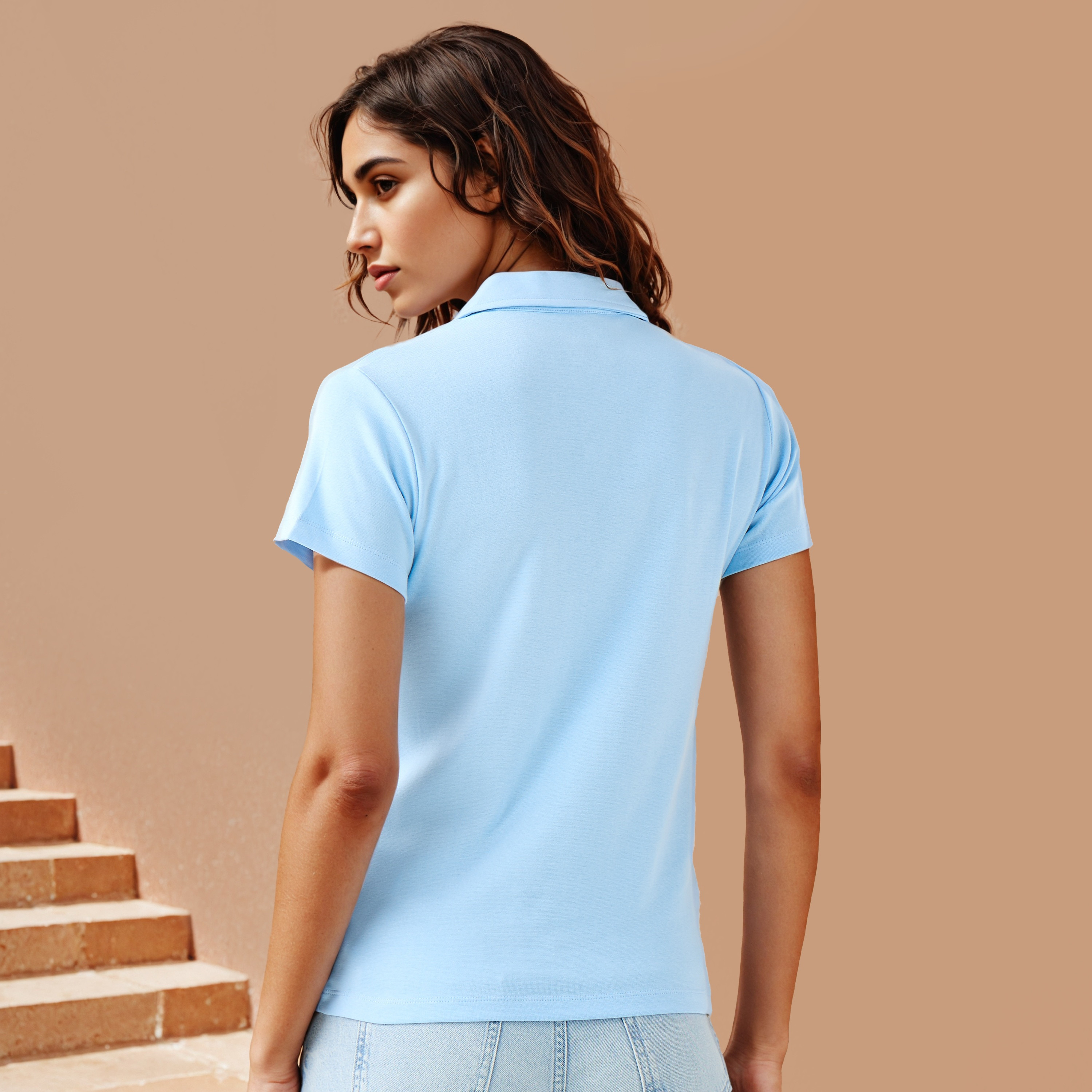 Johnny Collar Polo T-shirt-women-clothing-tshirts-image-3