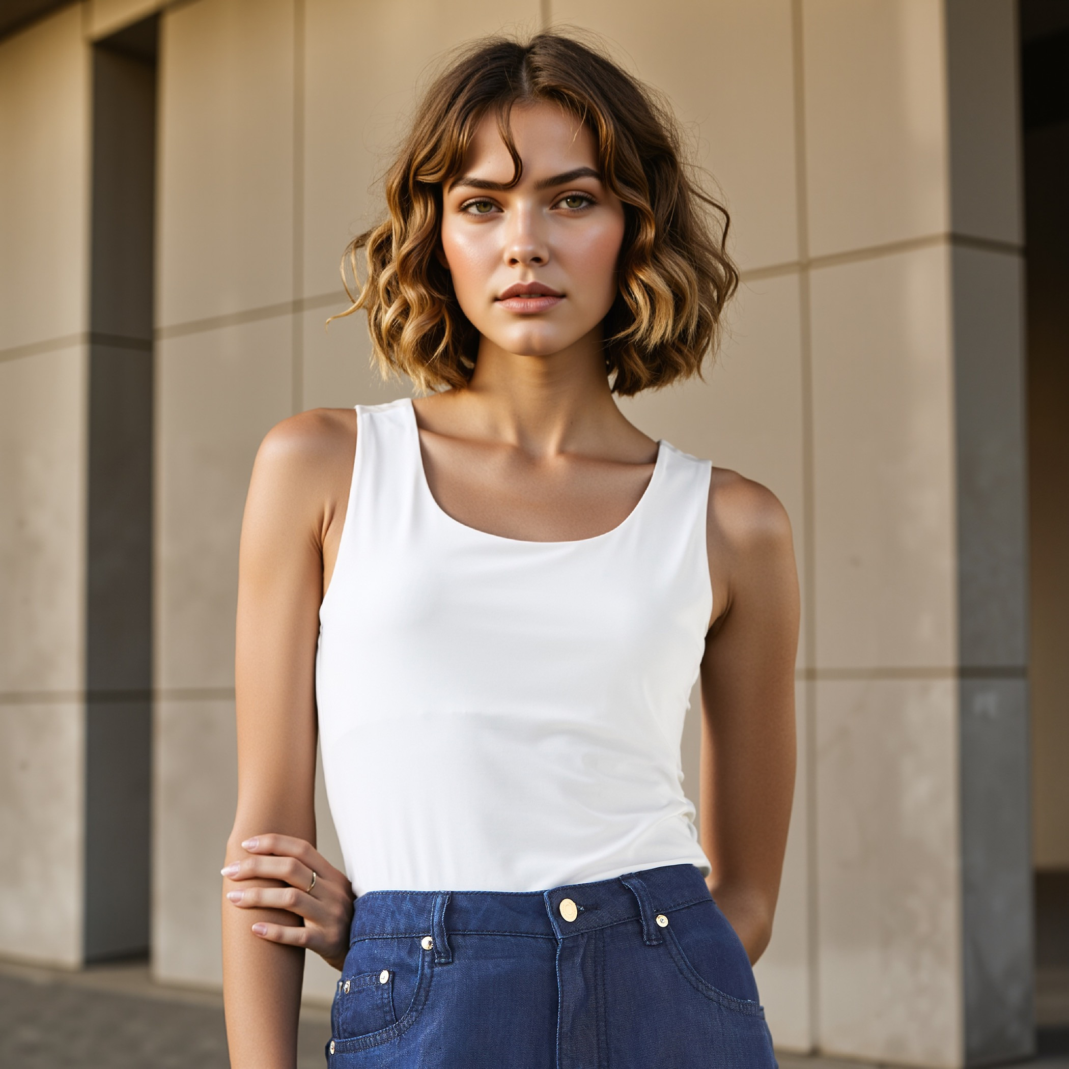 بلوزة قصيرة بقصة عادية-women-clothing-tshirts-image-1