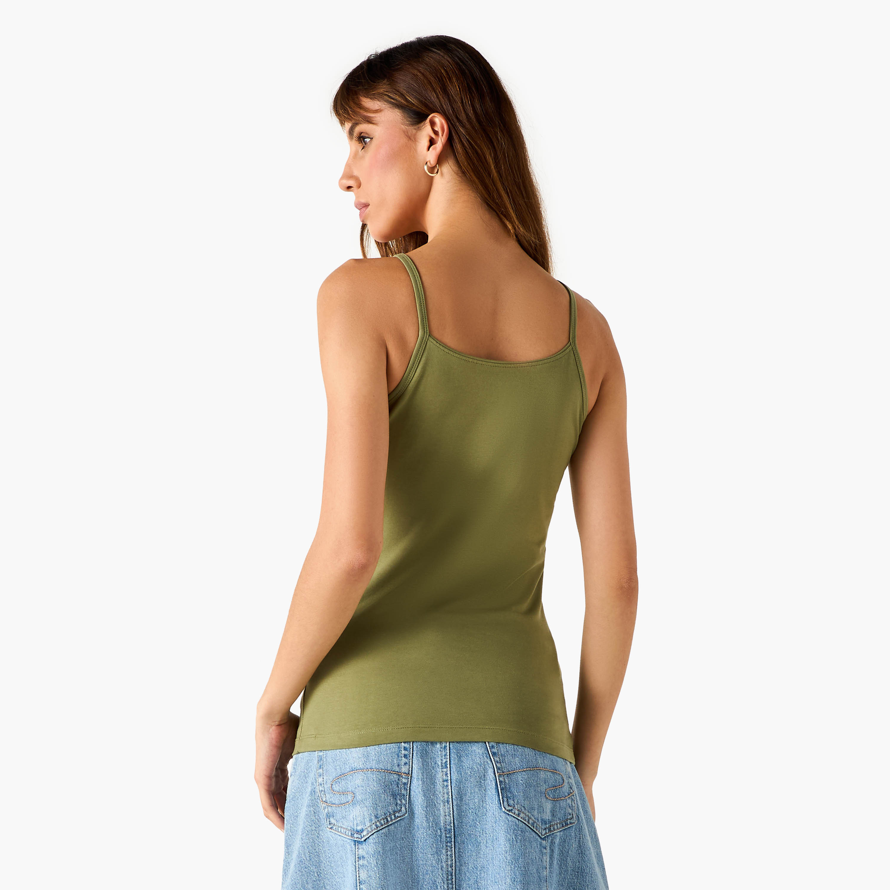 Scoop Neck Tank Top with Spaghetti Straps-women-clothing-tshirts-image-3