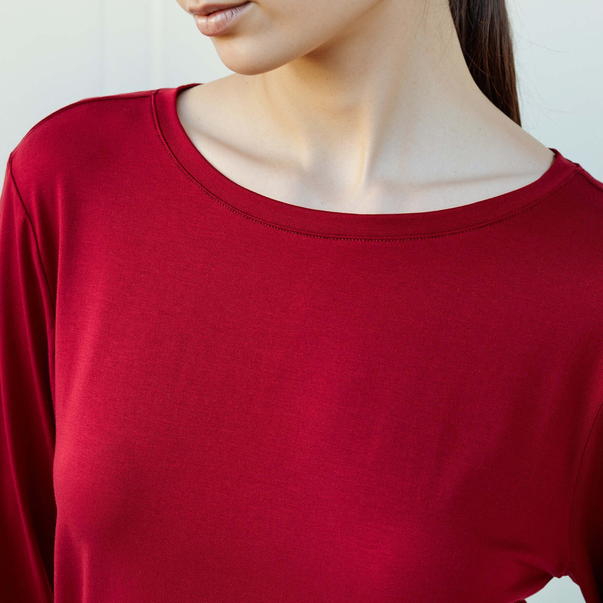 تيشيرت بقصّة سليم وأكمام طويلة-women-clothing-tshirts-image-4
