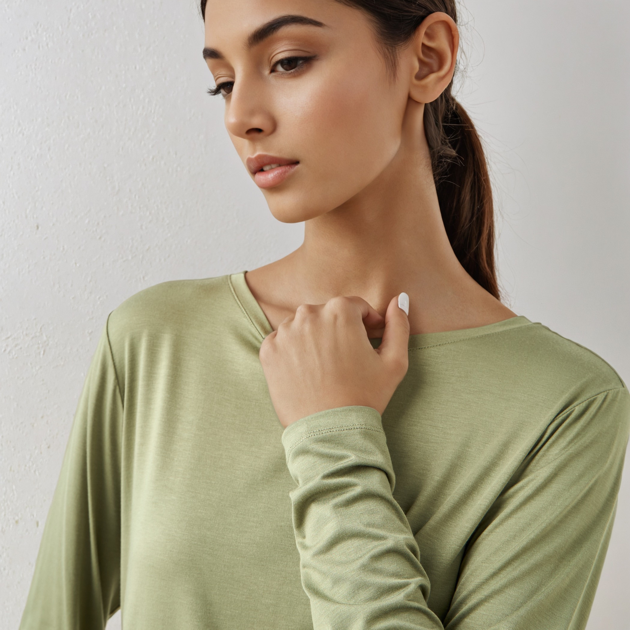 تيشيرت بقصّة سليم وأكمام طويلة-women-clothing-tshirts-image-4