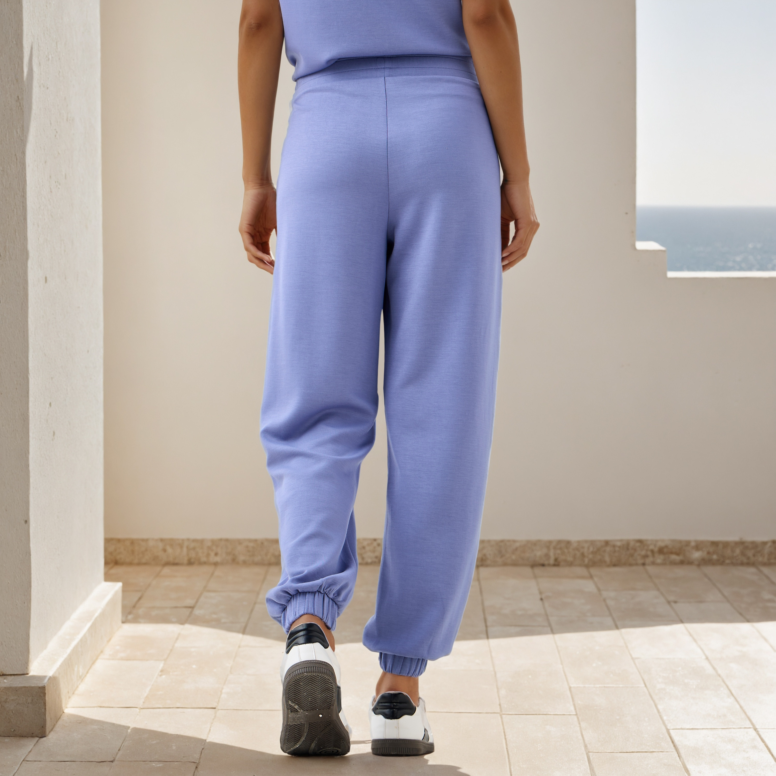 Plain Modal Flexi Waist Joggers with Pockets-women-clothing-bottoms-joggers-image-3