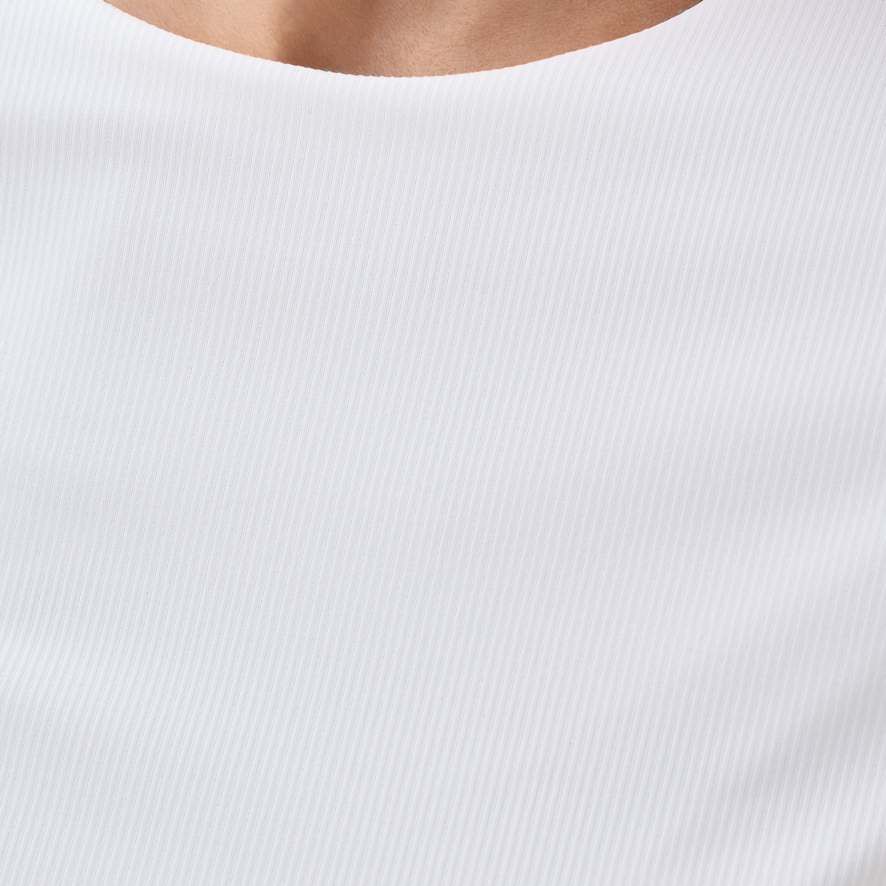 تيشيرت مضلع بياقة ضيقة-women-clothing-tshirts-image-5