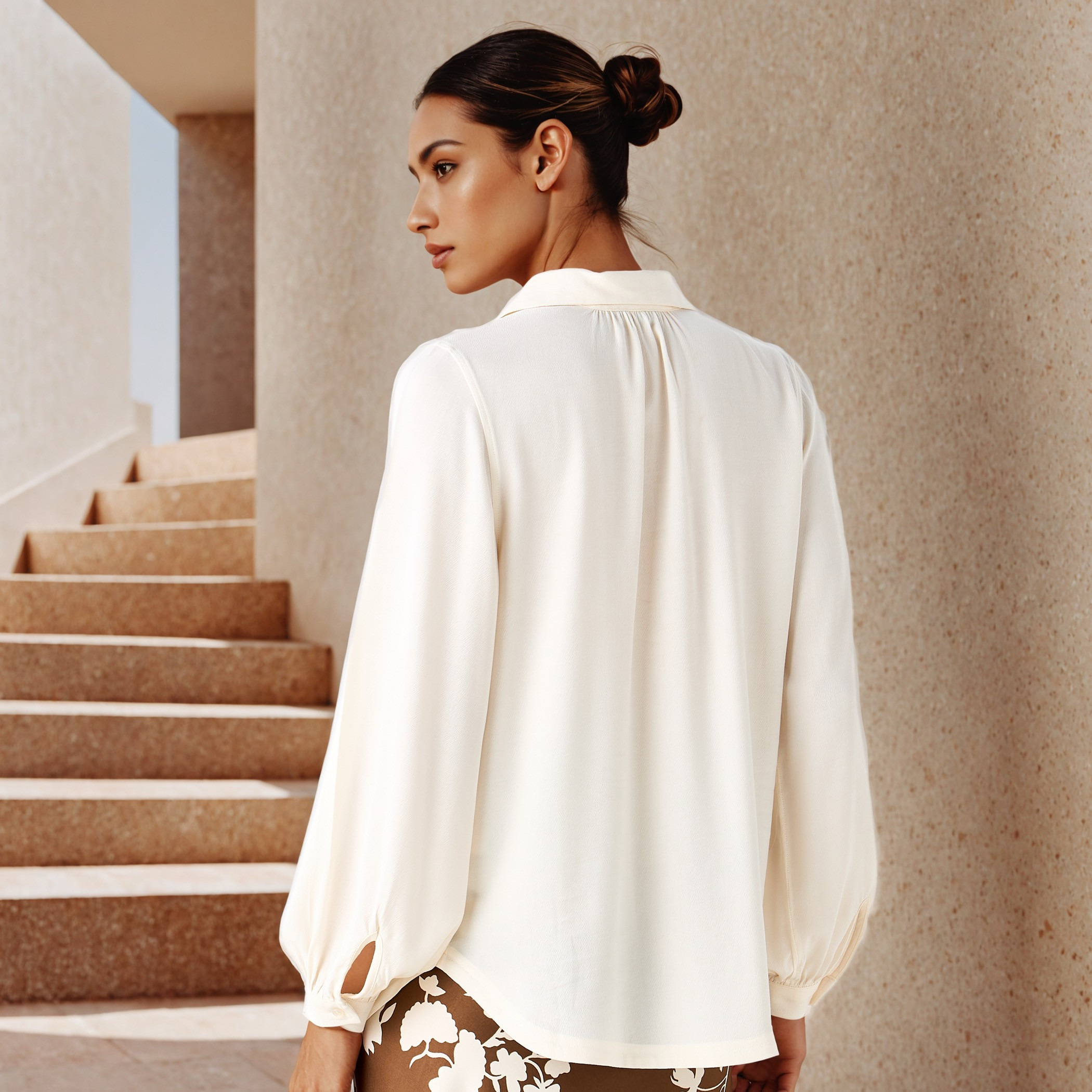 Regular Fit Textured Collared Top-women-clothing-shirtsandblouses-blouses-image-3