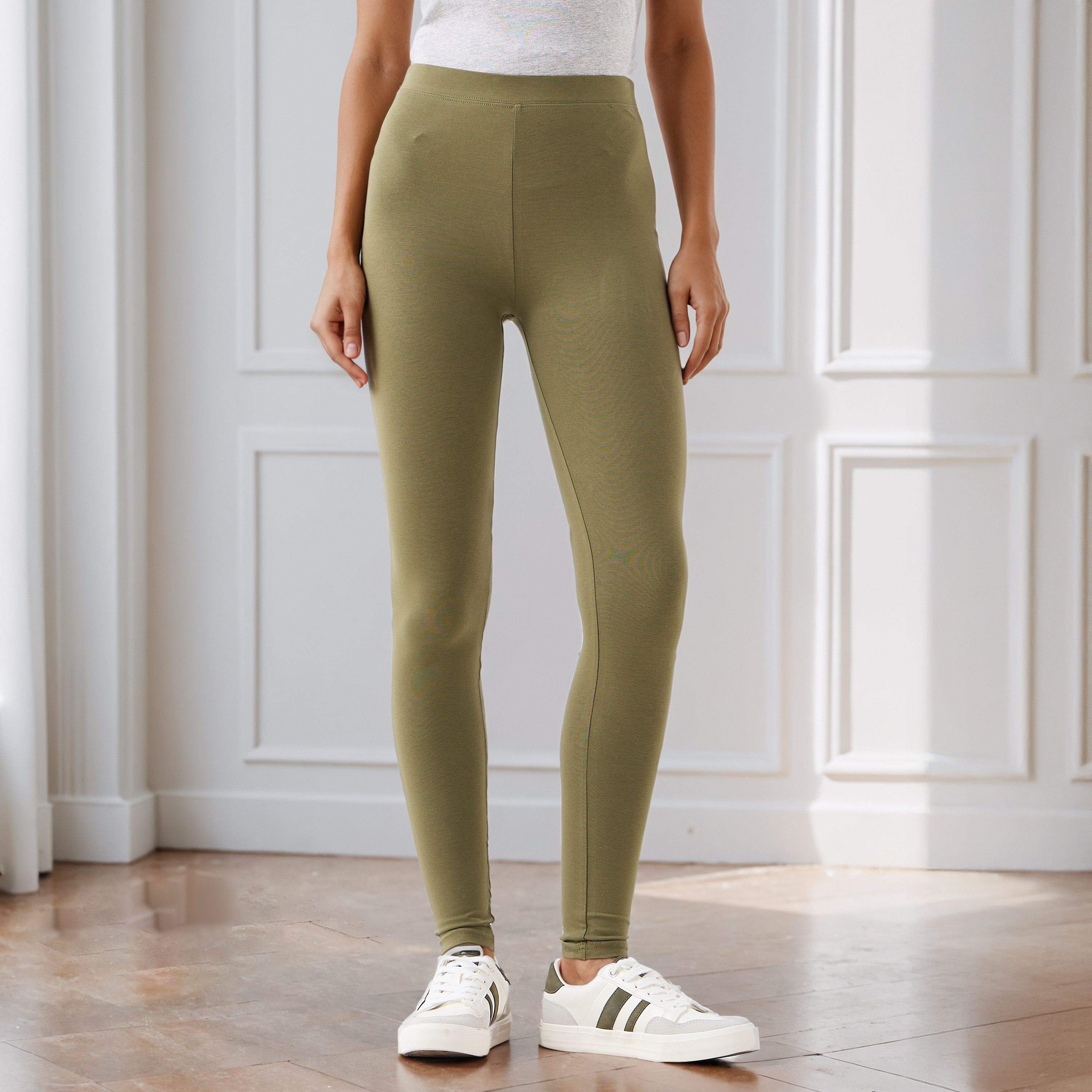 Slim Fit High-Rise Leggings-women-clothing-bottoms-leggings-image-1