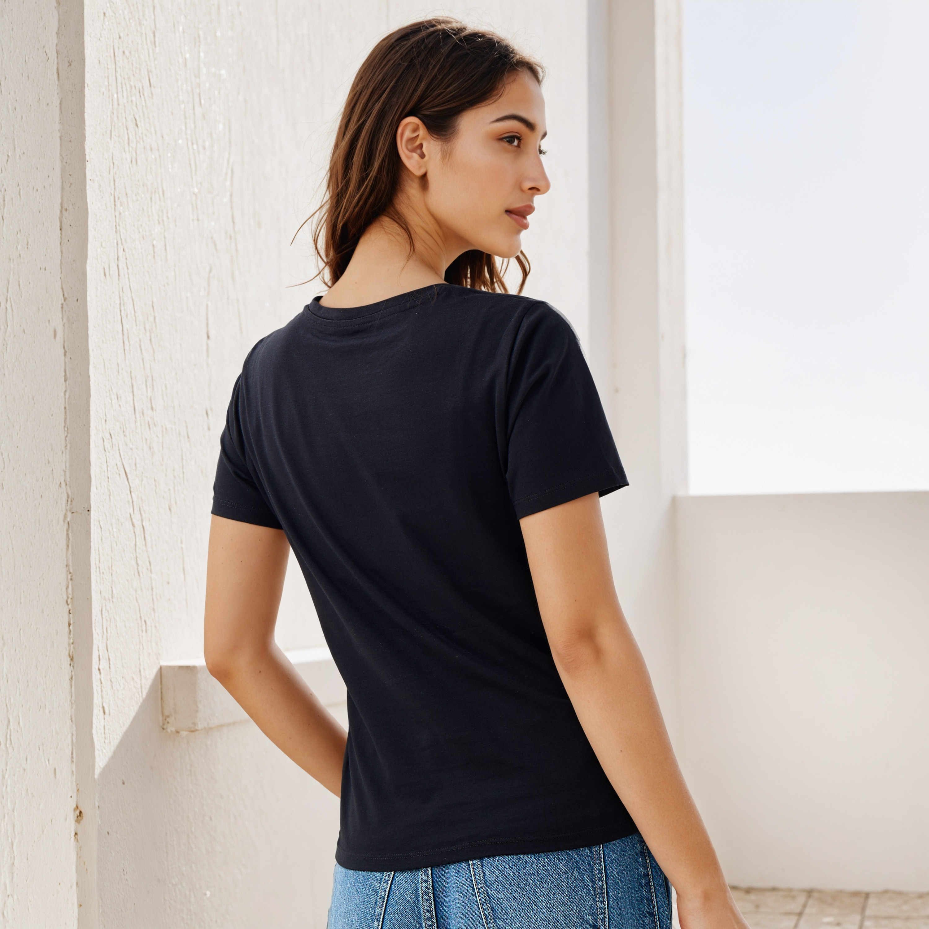 Printed T-shirt with Crew Neck-women-clothing-tshirts-image-3