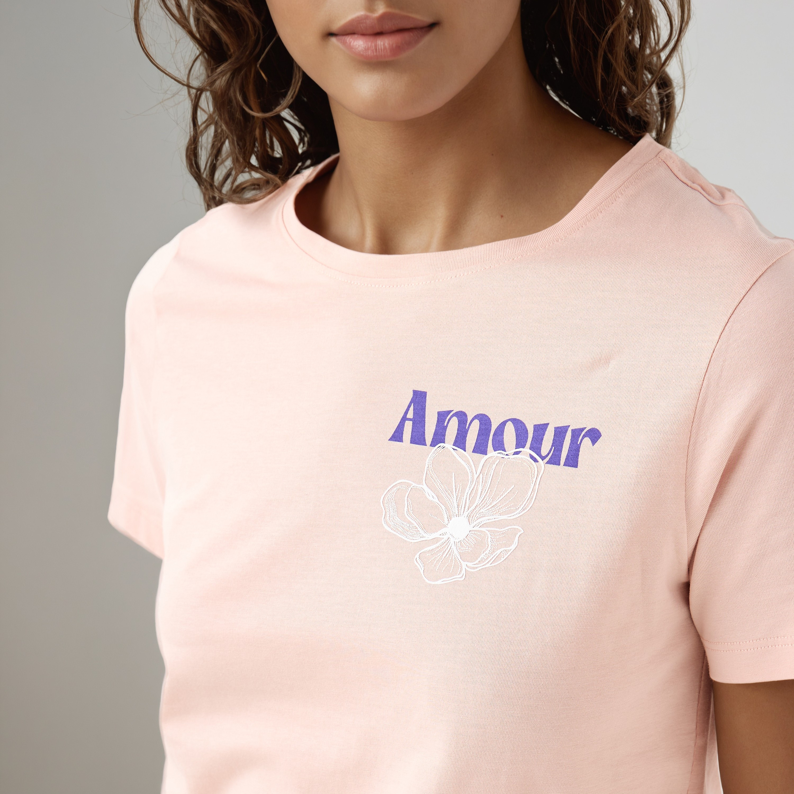 Floral Print T-shirt-women-clothing-tshirts-image-4