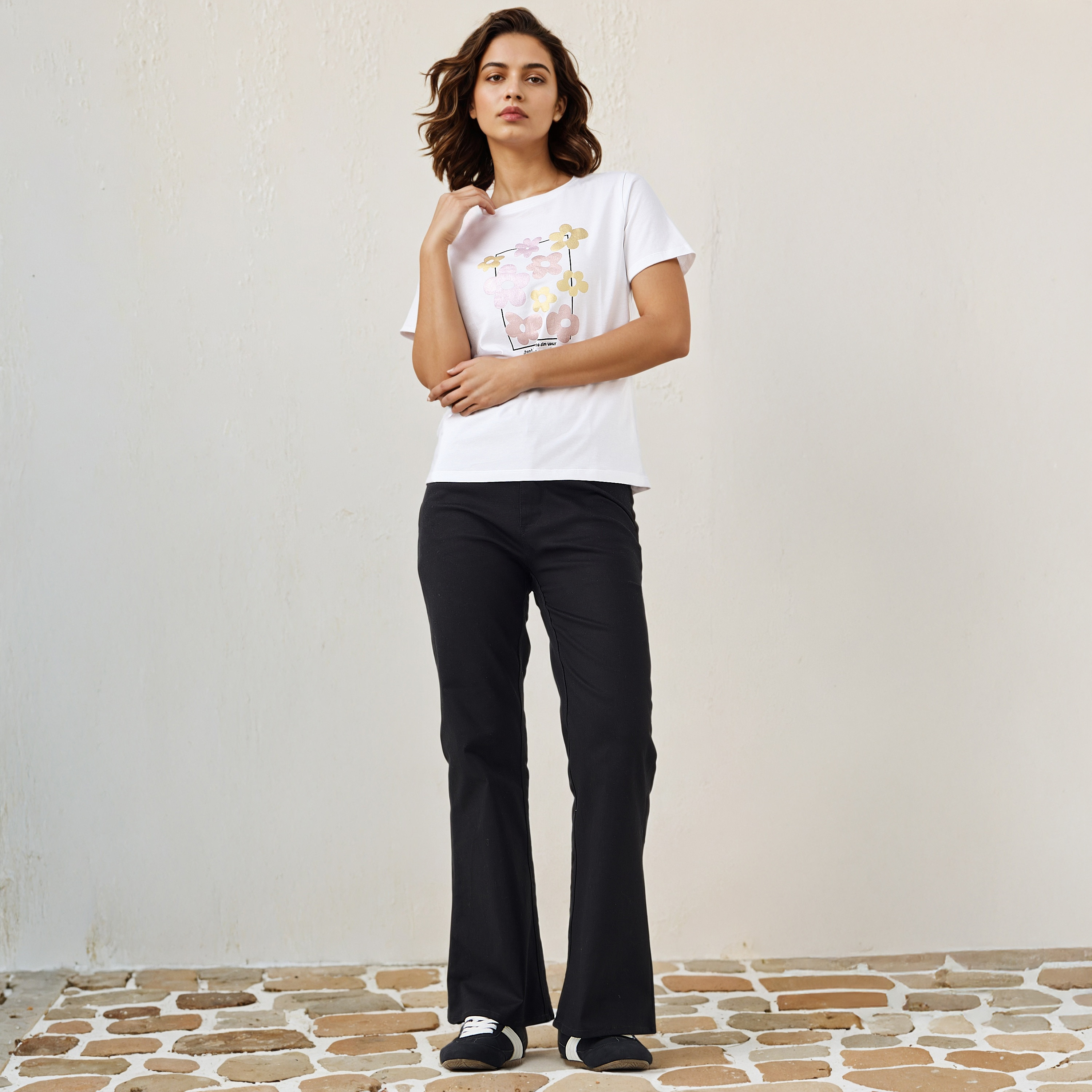 Floral Print Regular Fit T-shirt-women-clothing-tshirts-image-2