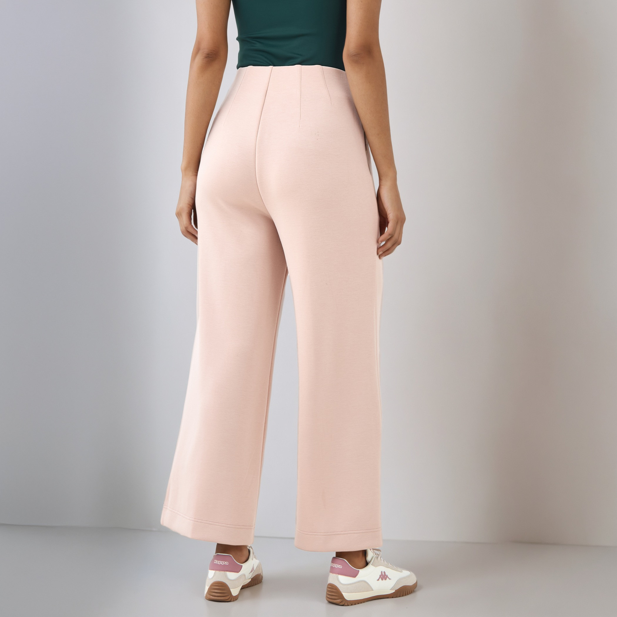 Pintuck Accent Wide Leg Flexi Waist Pants-women-clothing-bottoms-trousers-image-3