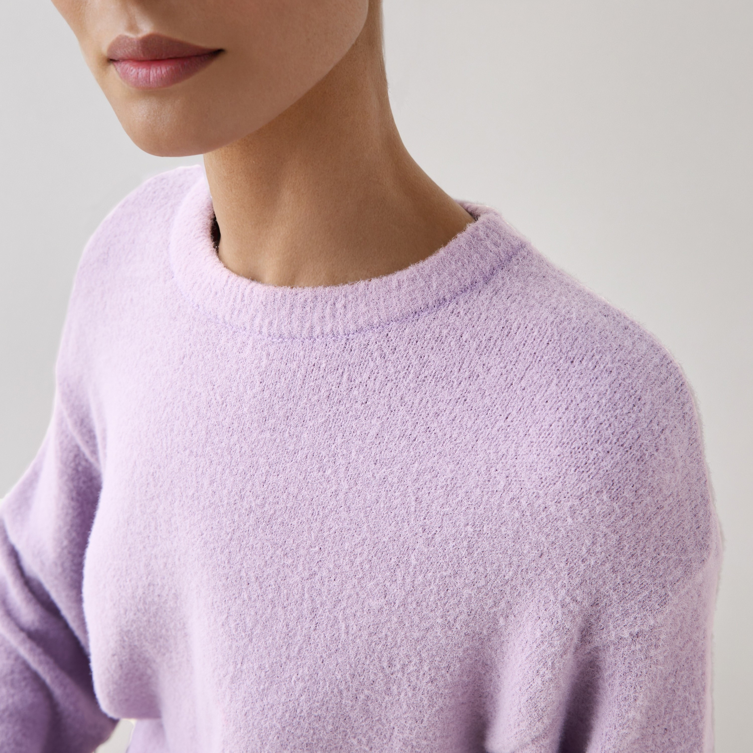 Crew Neck Sweater with Drop Shoulders-women-clothing-cardigansandjumpers-jumpers-image-4