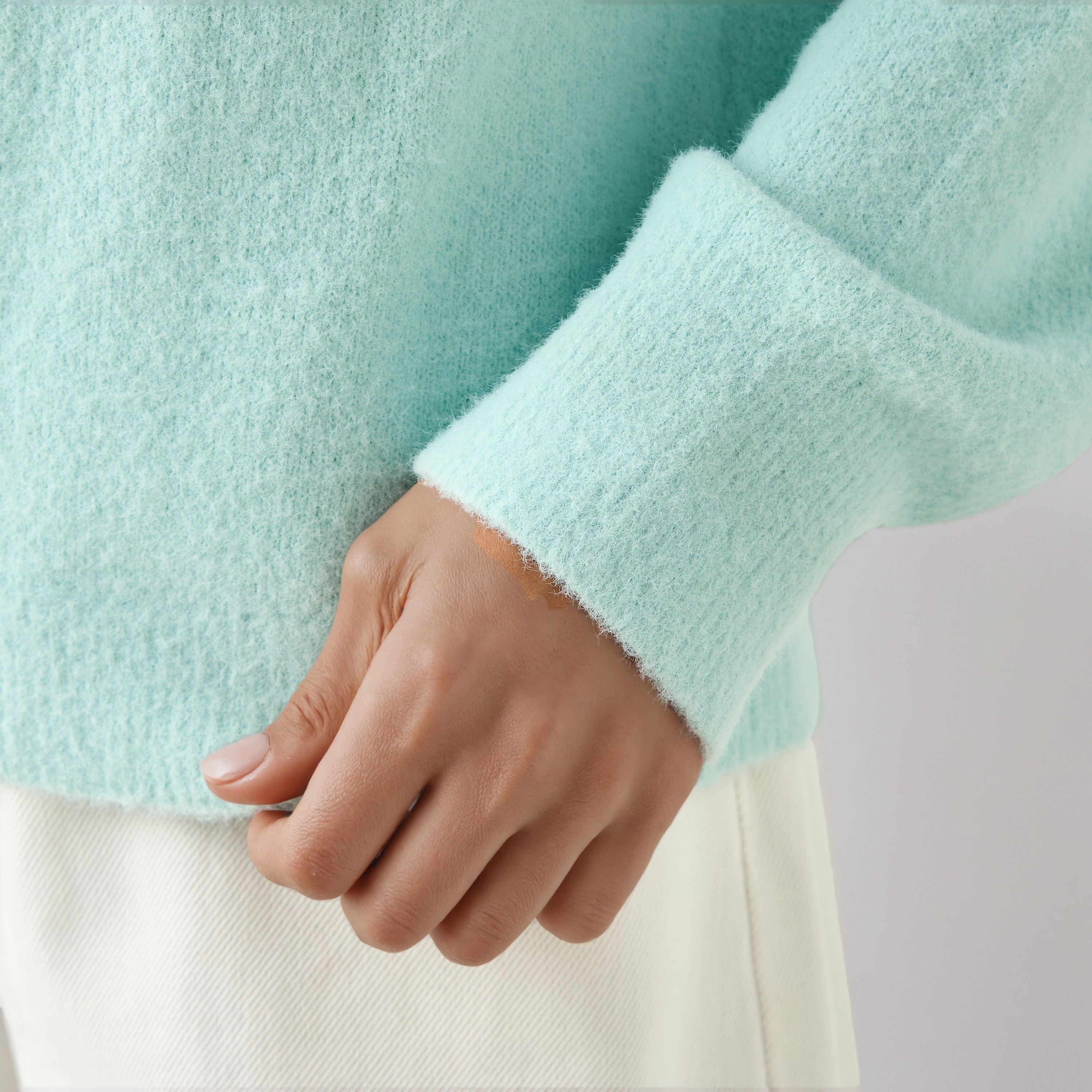 Crew Neck Sweater with Drop Shoulders-women-clothing-cardigansandjumpers-jumpers-image-4