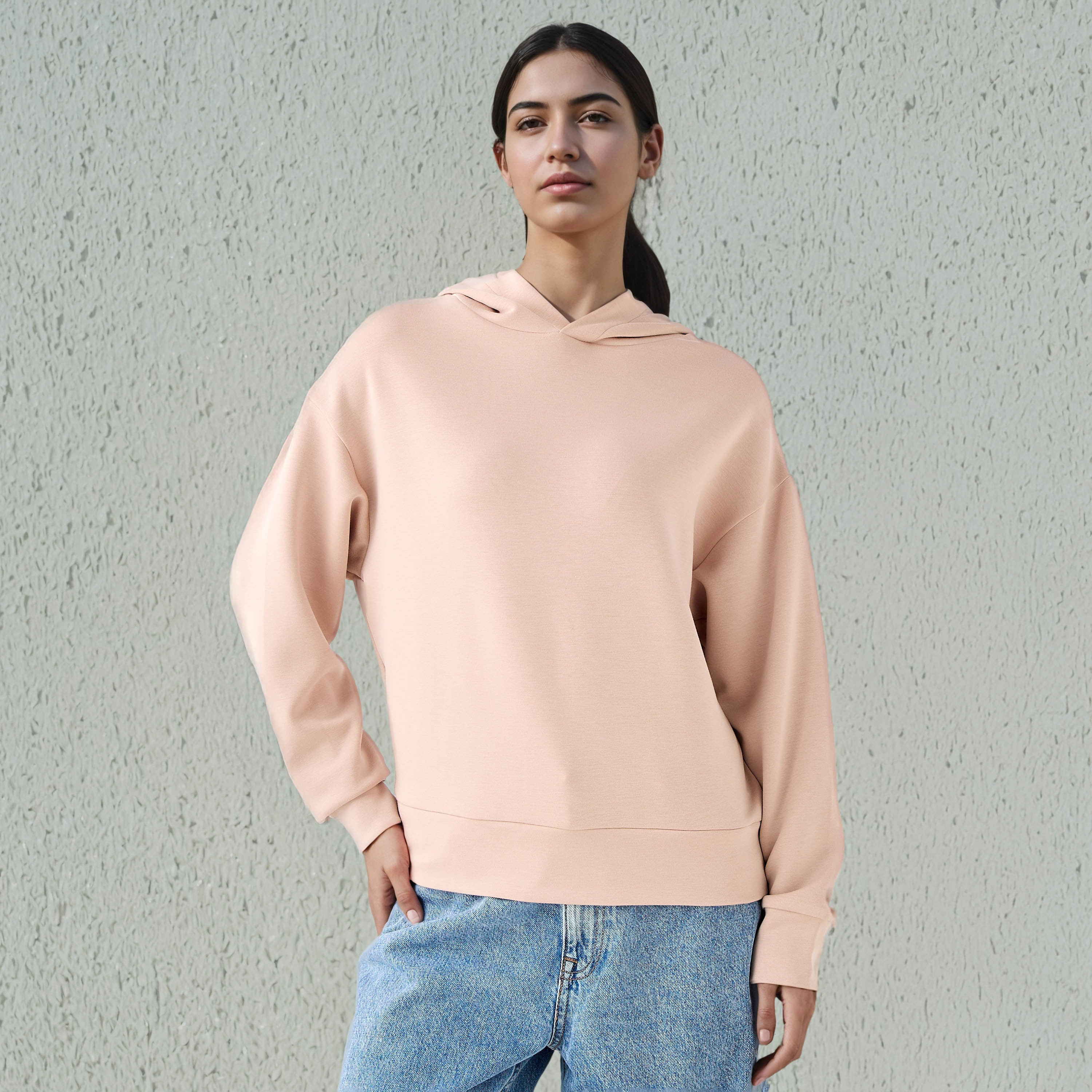 Soft Touch Hoodie with Wide Hem-women-winterwear-hoodiesandsweatshirts-hoodies-image-1