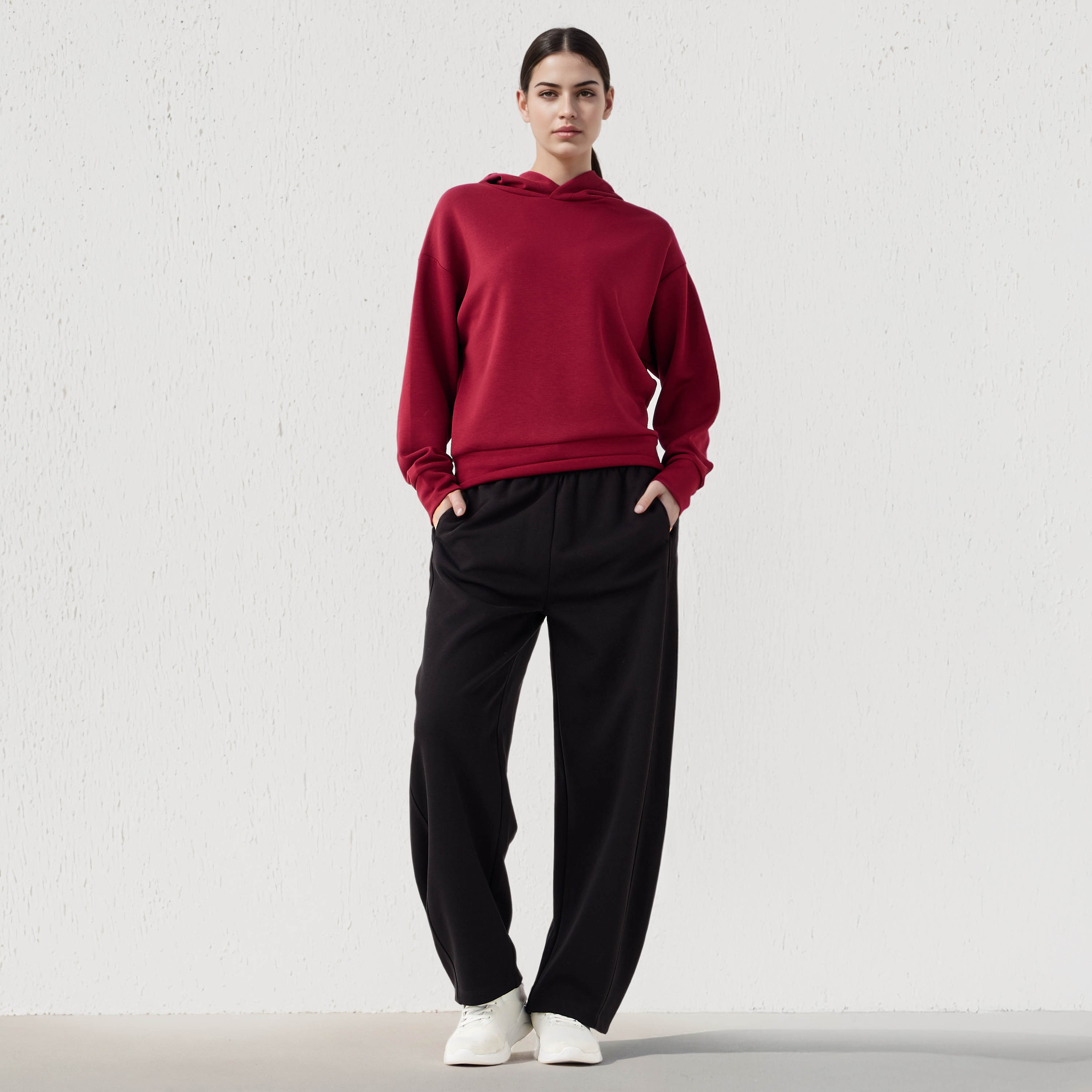 Soft Touch Hoodie with Wide Hem-women-winterwear-hoodiesandsweatshirts-hoodies-image-2