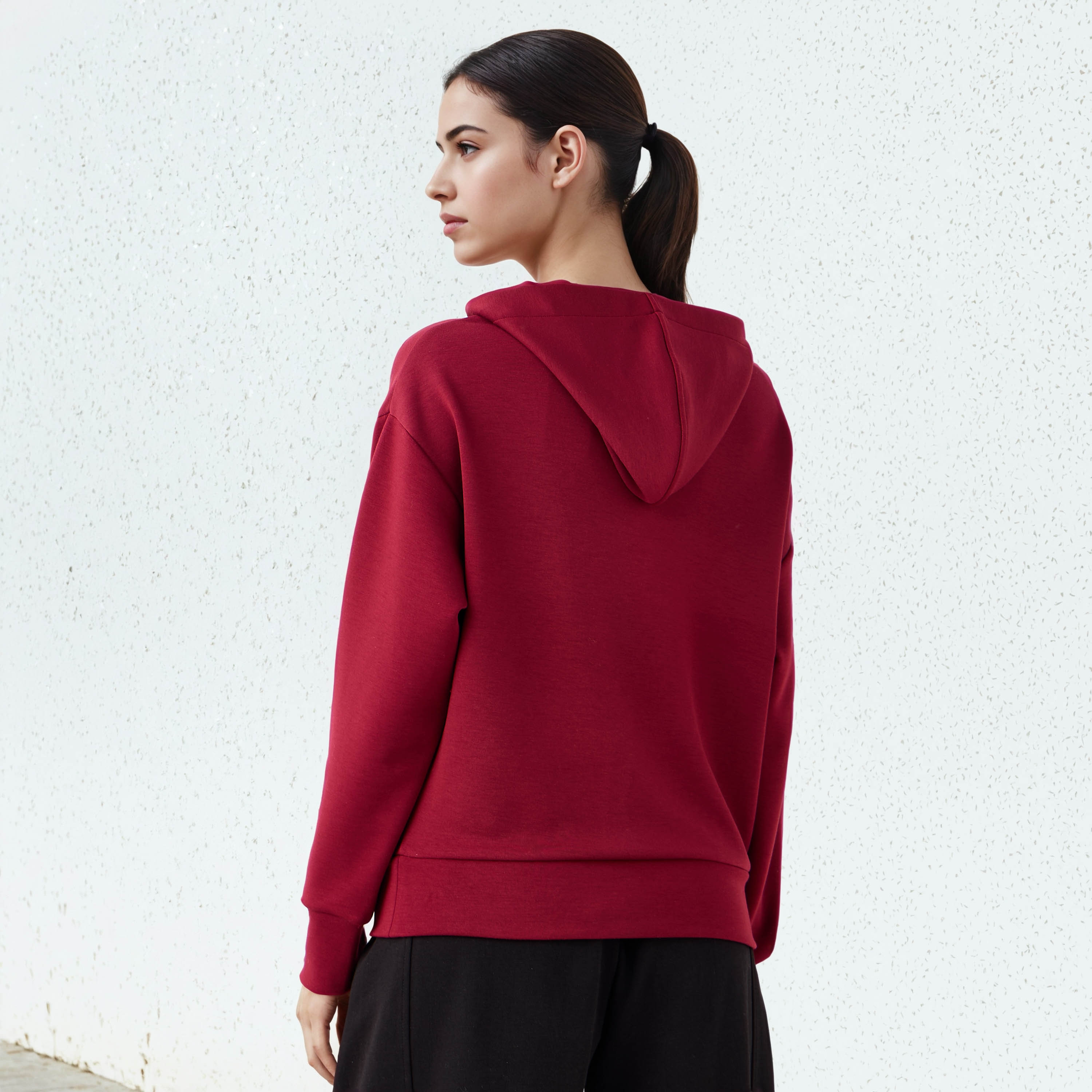 Soft Touch Hoodie with Wide Hem-women-winterwear-hoodiesandsweatshirts-hoodies-image-3