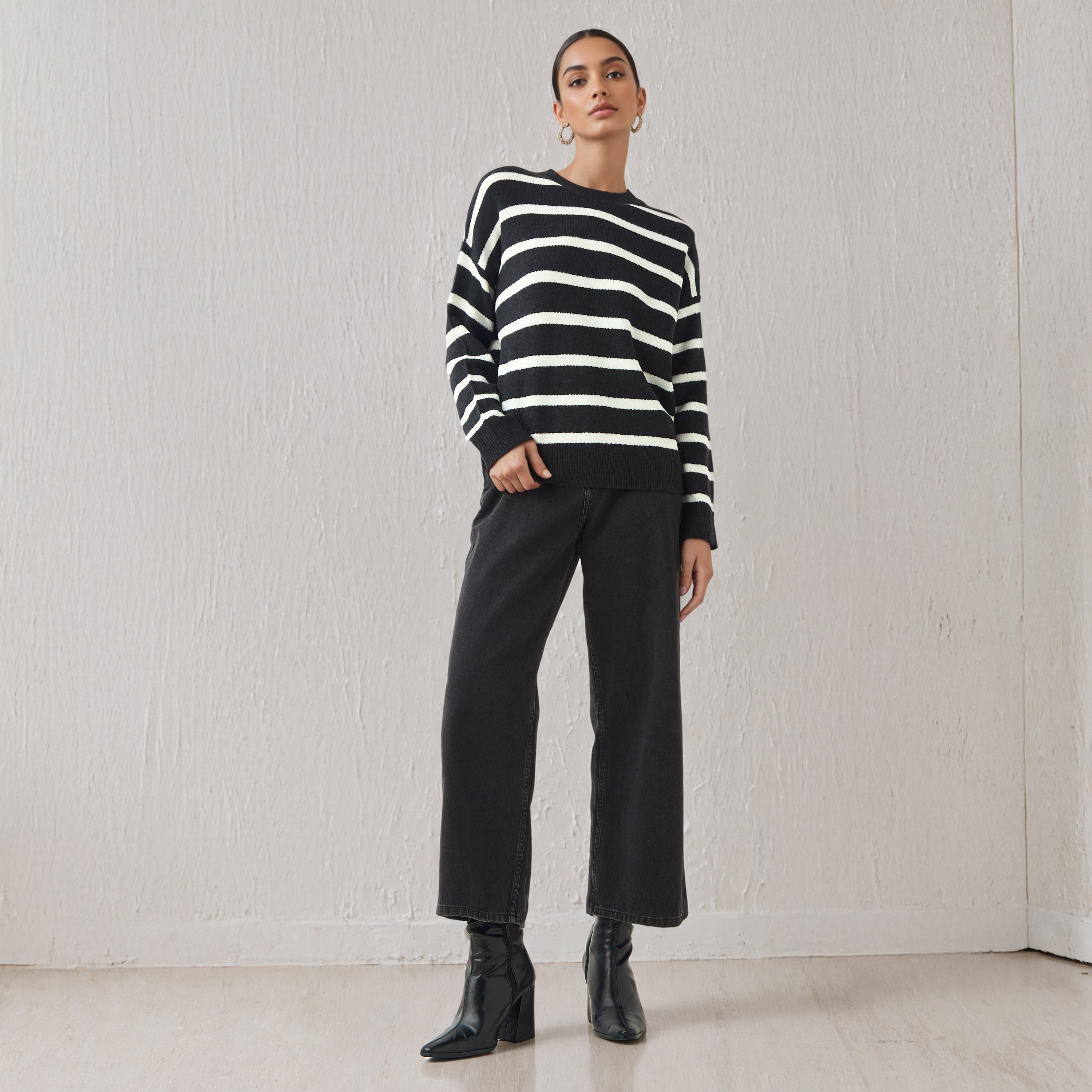 Striped Crew Neck Sweater-women-clothing-cardigansandjumpers-jumpers-image-2