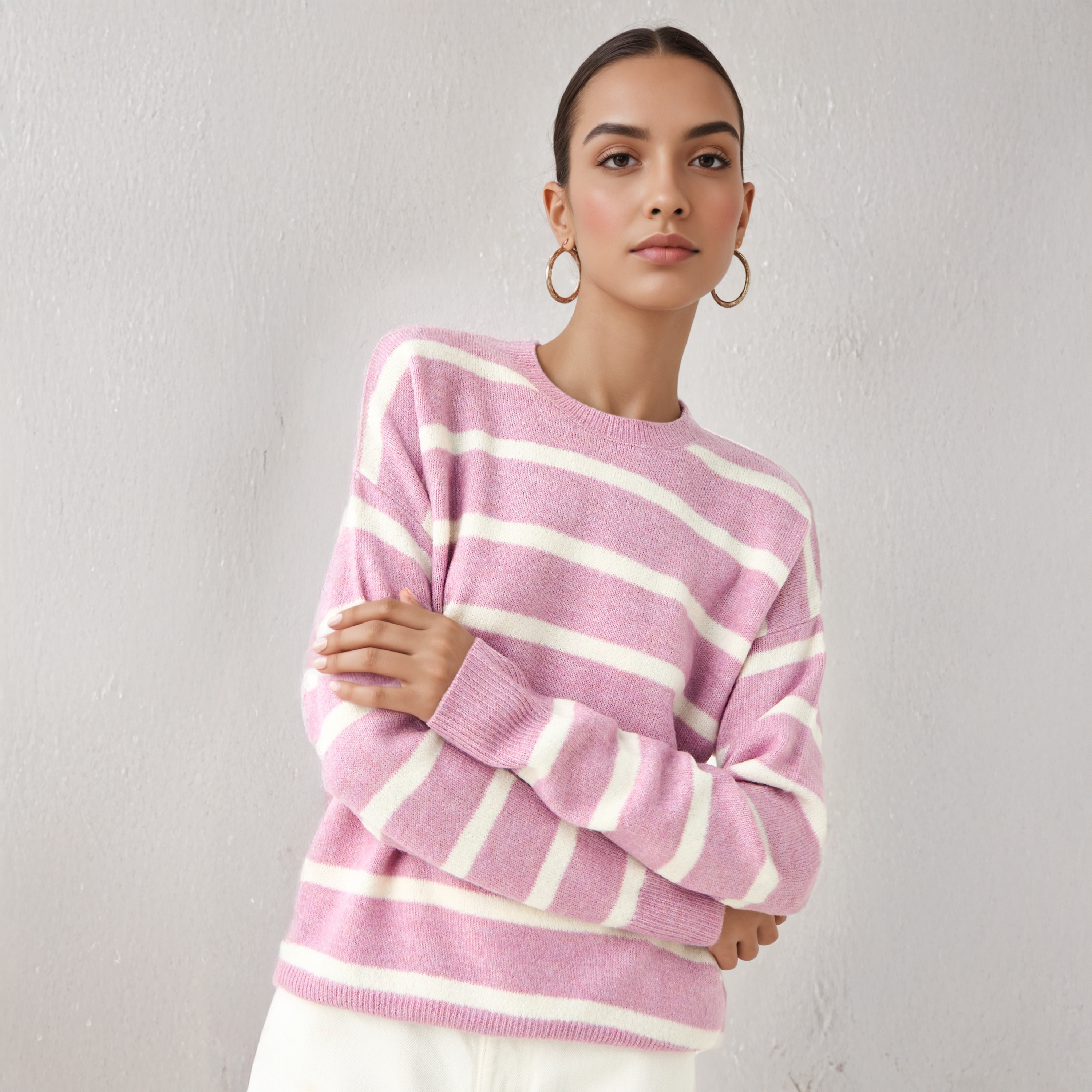 Striped Crew Neck Sweater-women-winterwear-cardigansandjumpers-jumpers-image-6
