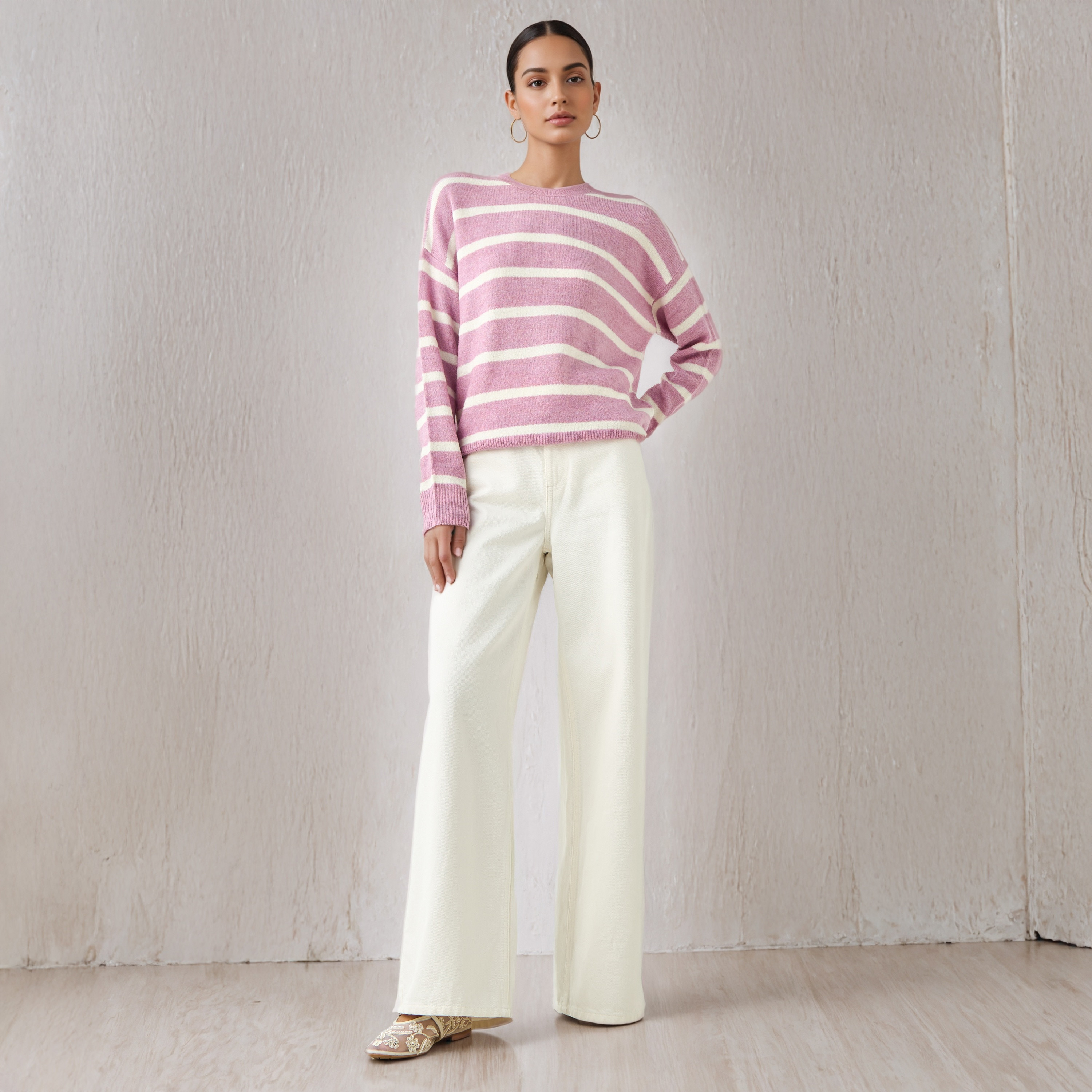 Striped Crew Neck Sweater-women-winterwear-cardigansandjumpers-jumpers-image-7