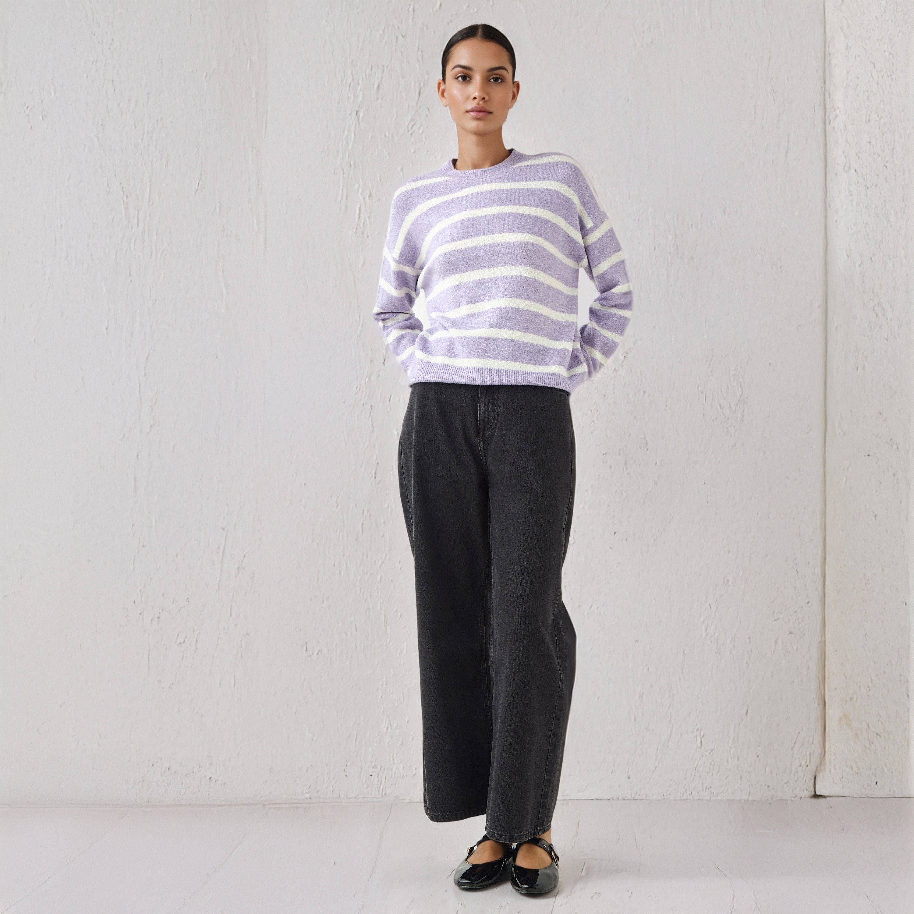 Striped Crew Neck Sweater-women-clothing-cardigansandjumpers-jumpers-image-2
