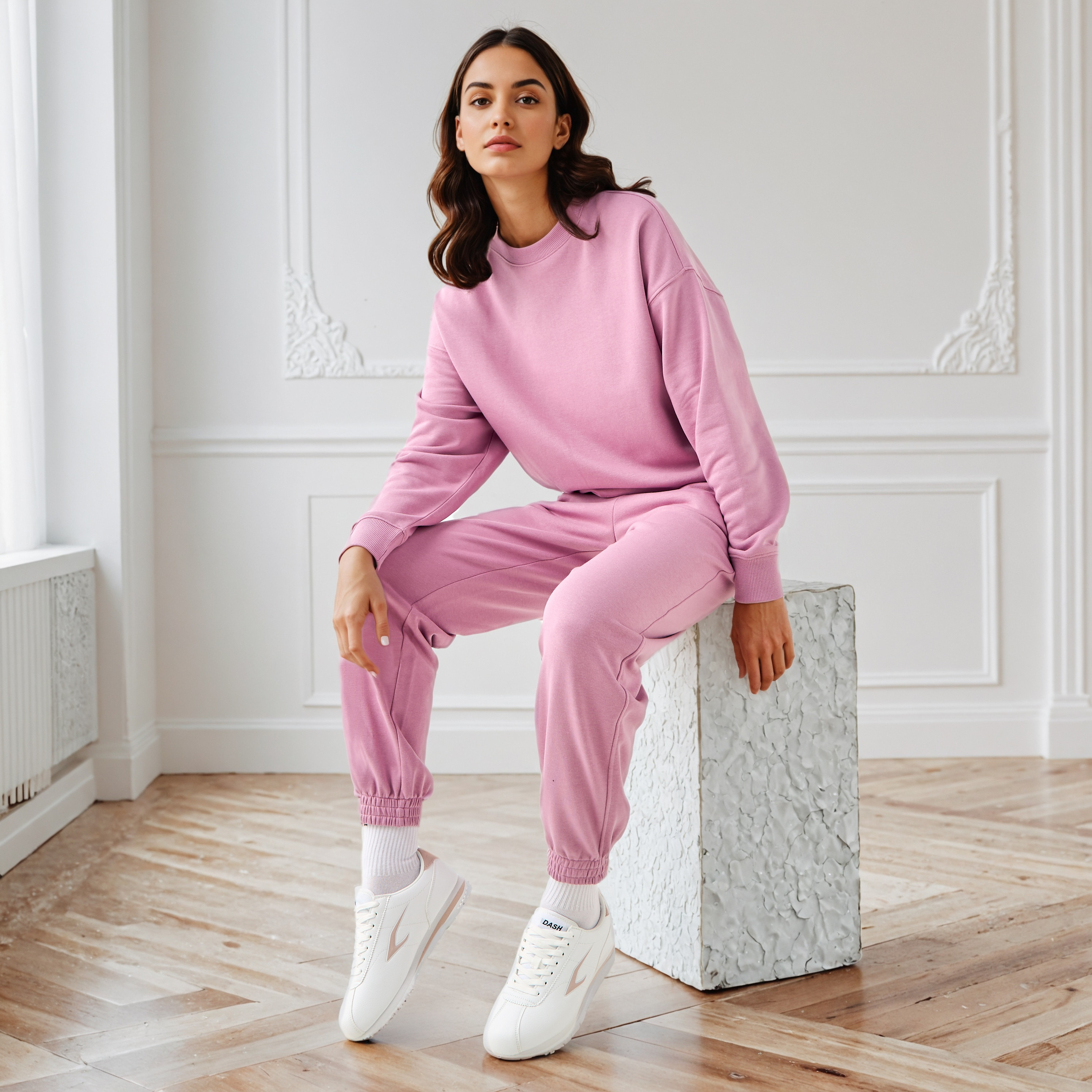 Regular Fit Flexi Waist Joggers with Pockets-women-clothing-bottoms-joggers-image-2