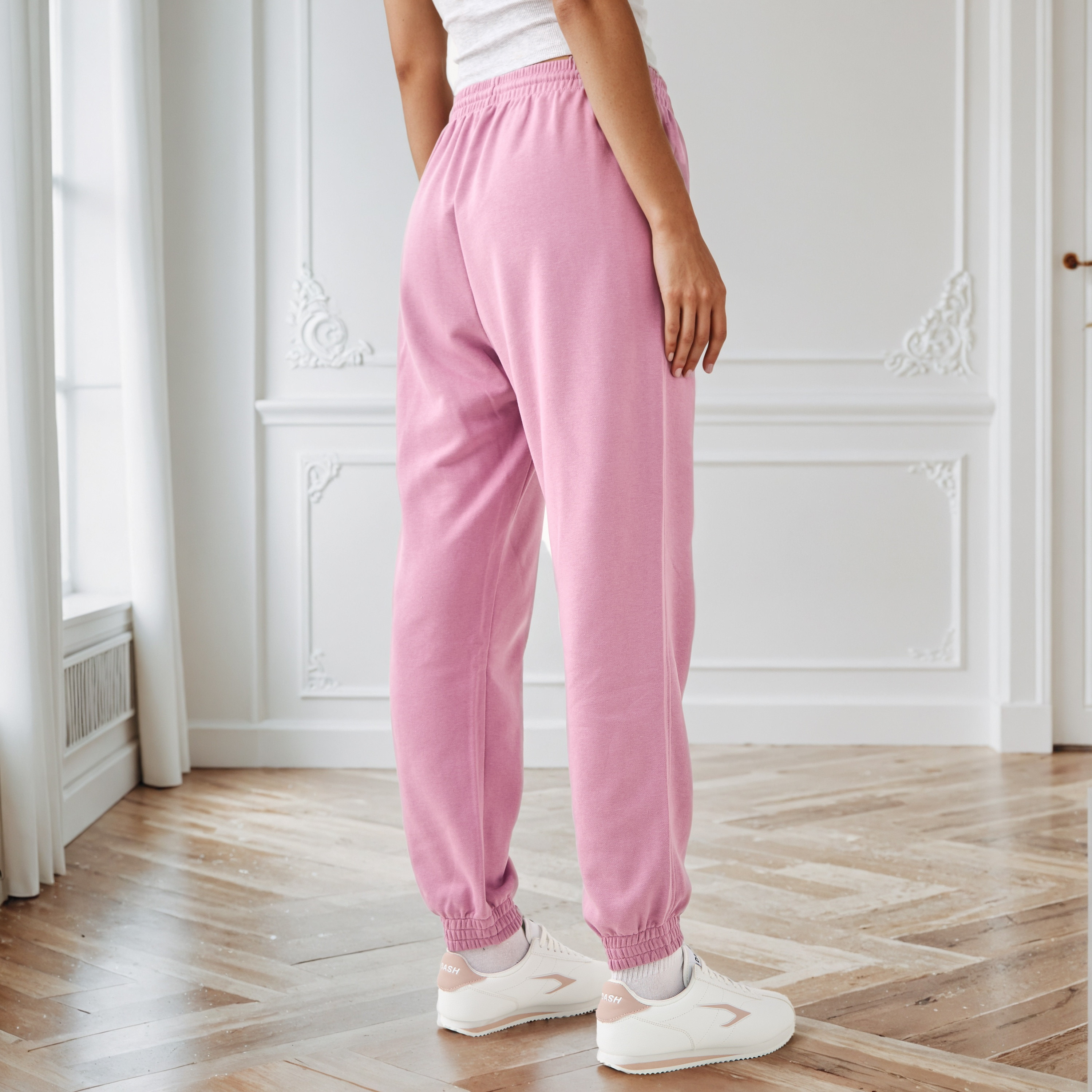 Regular Fit Flexi Waist Joggers with Pockets-women-clothing-bottoms-joggers-image-3
