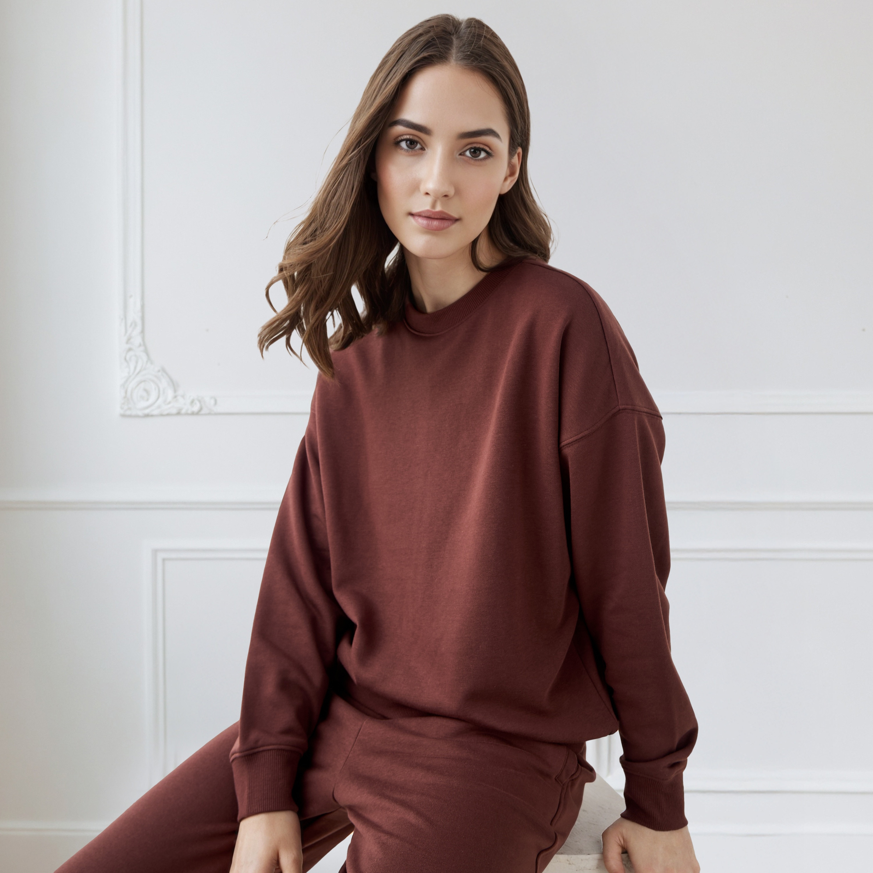 سويت شيرت بقصة مريحة-women-clothing-hoodiesandsweatshirts-sweatshirts-image-1
