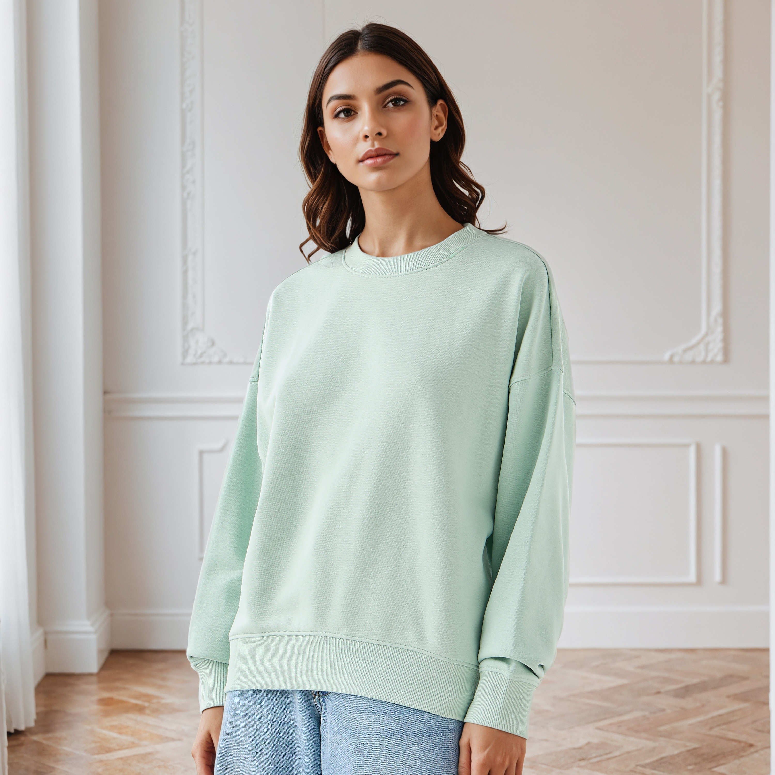 Relaxed Fit Sweatshirt-women-winterwear-hoodiesandsweatshirts-sweatshirts-image-1