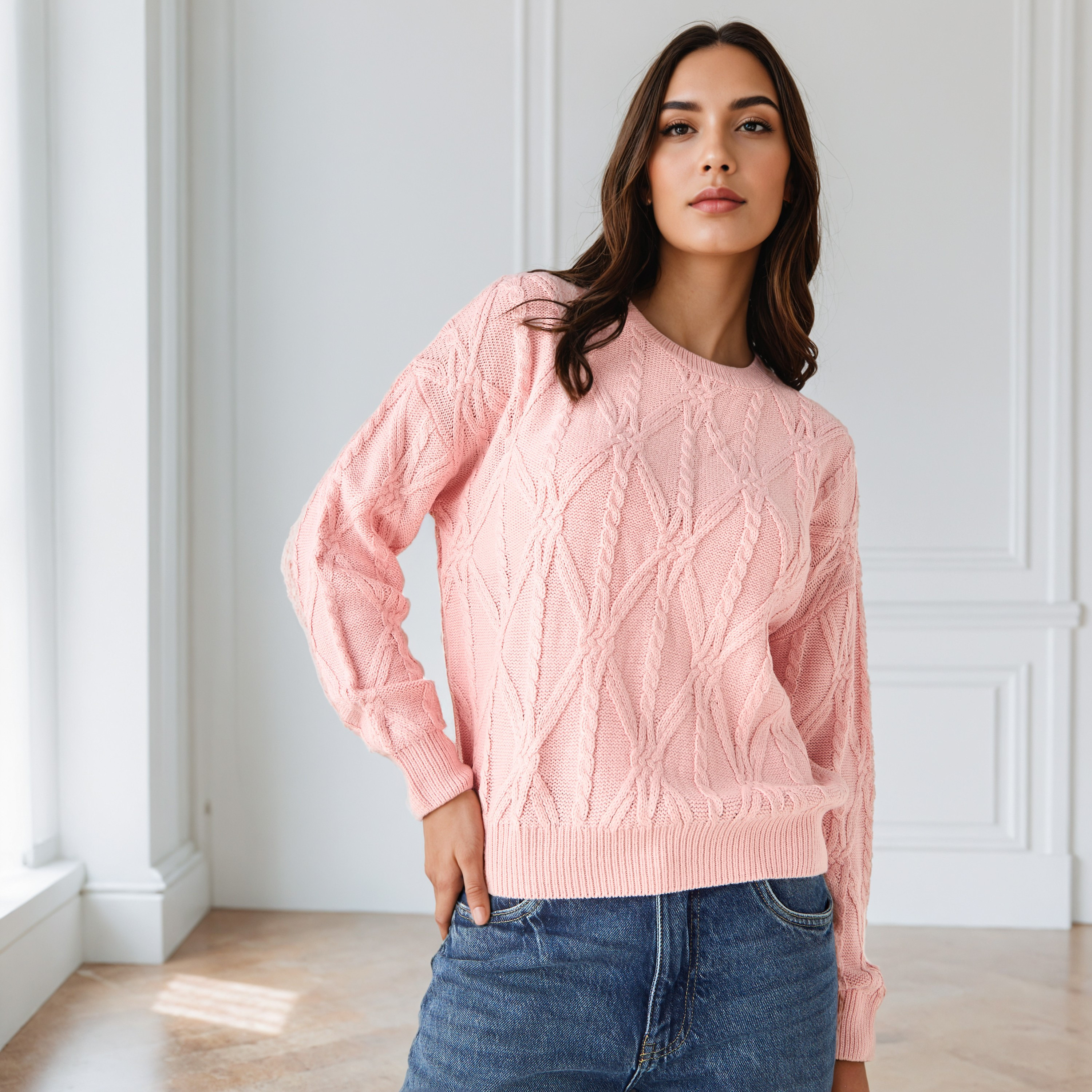 كنزة بارزة الملمس-women-winterwear-cardigansandjumpers-jumpers-image-1