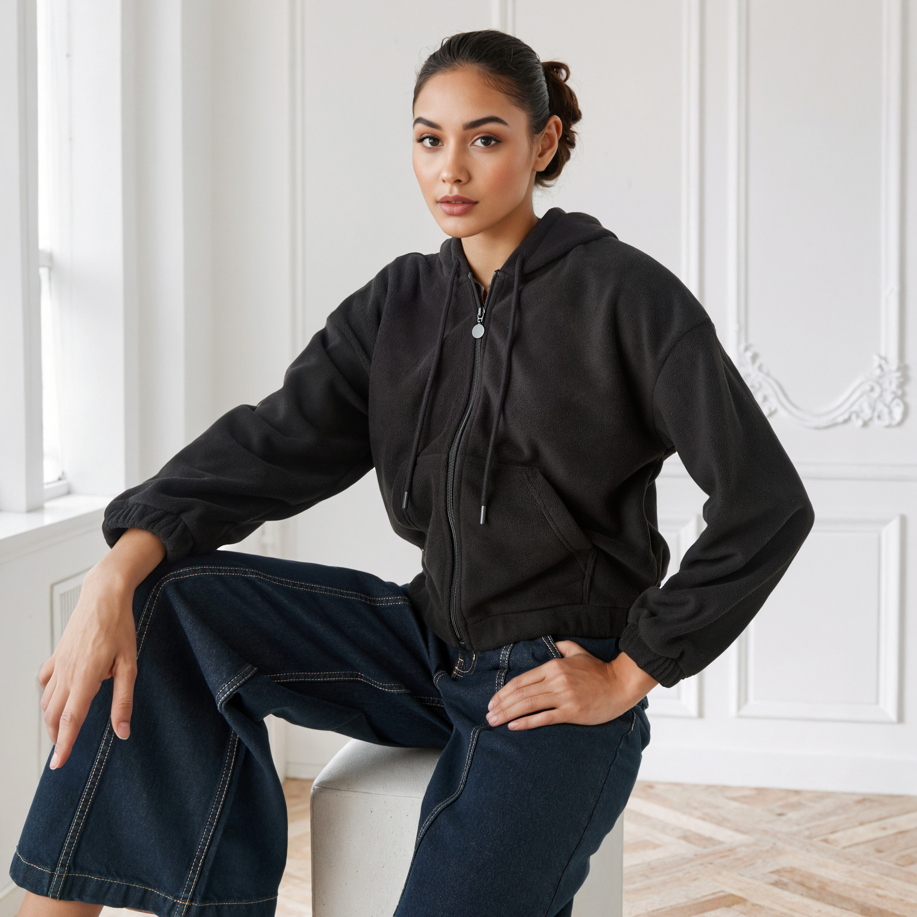 جاكيت صوف بوليستر بقبعة-women-winterwear-coatsandjackets-jackets-image-5