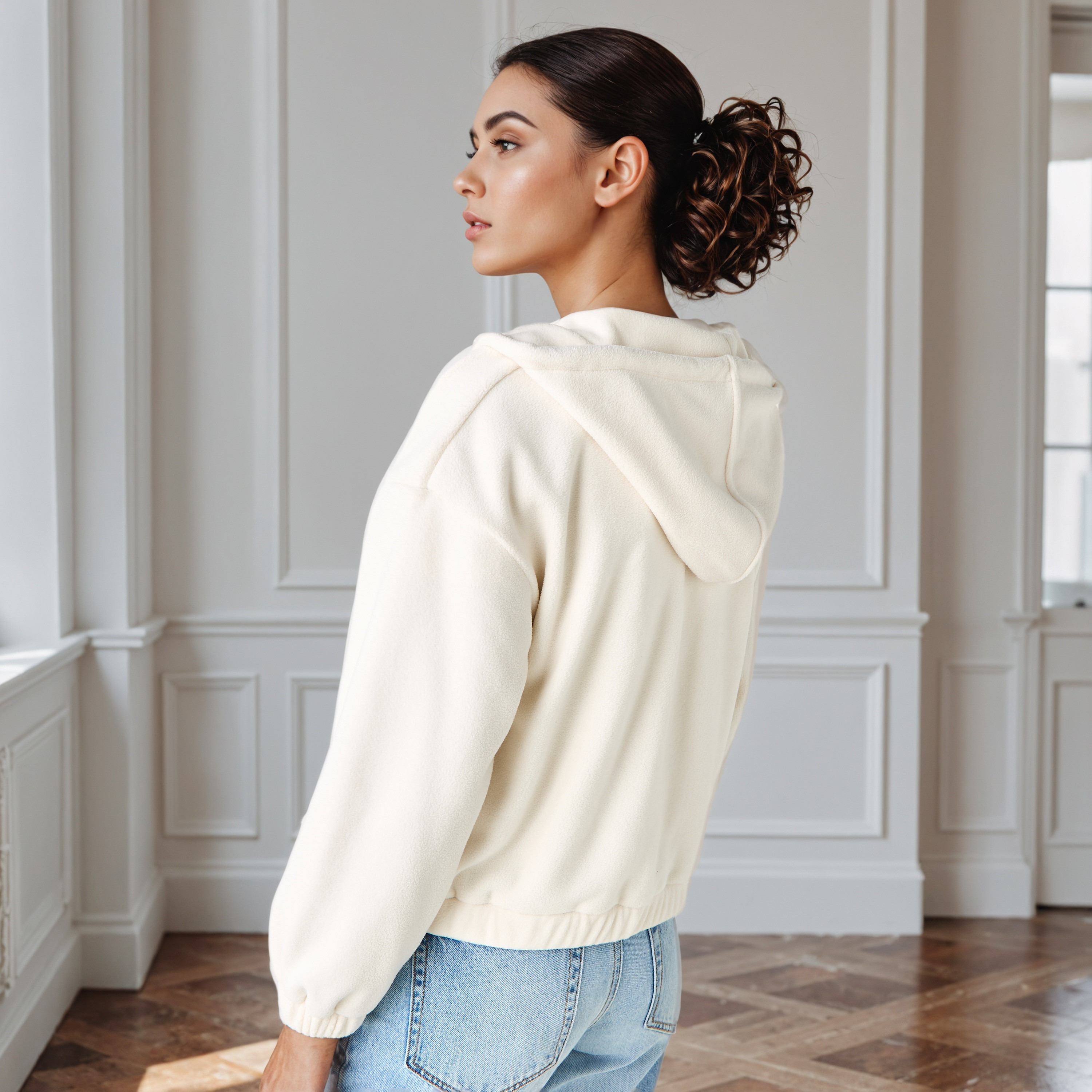Polyester Fleece Jacket with Hood-women-winterwear-coatsandjackets-jackets-image-8