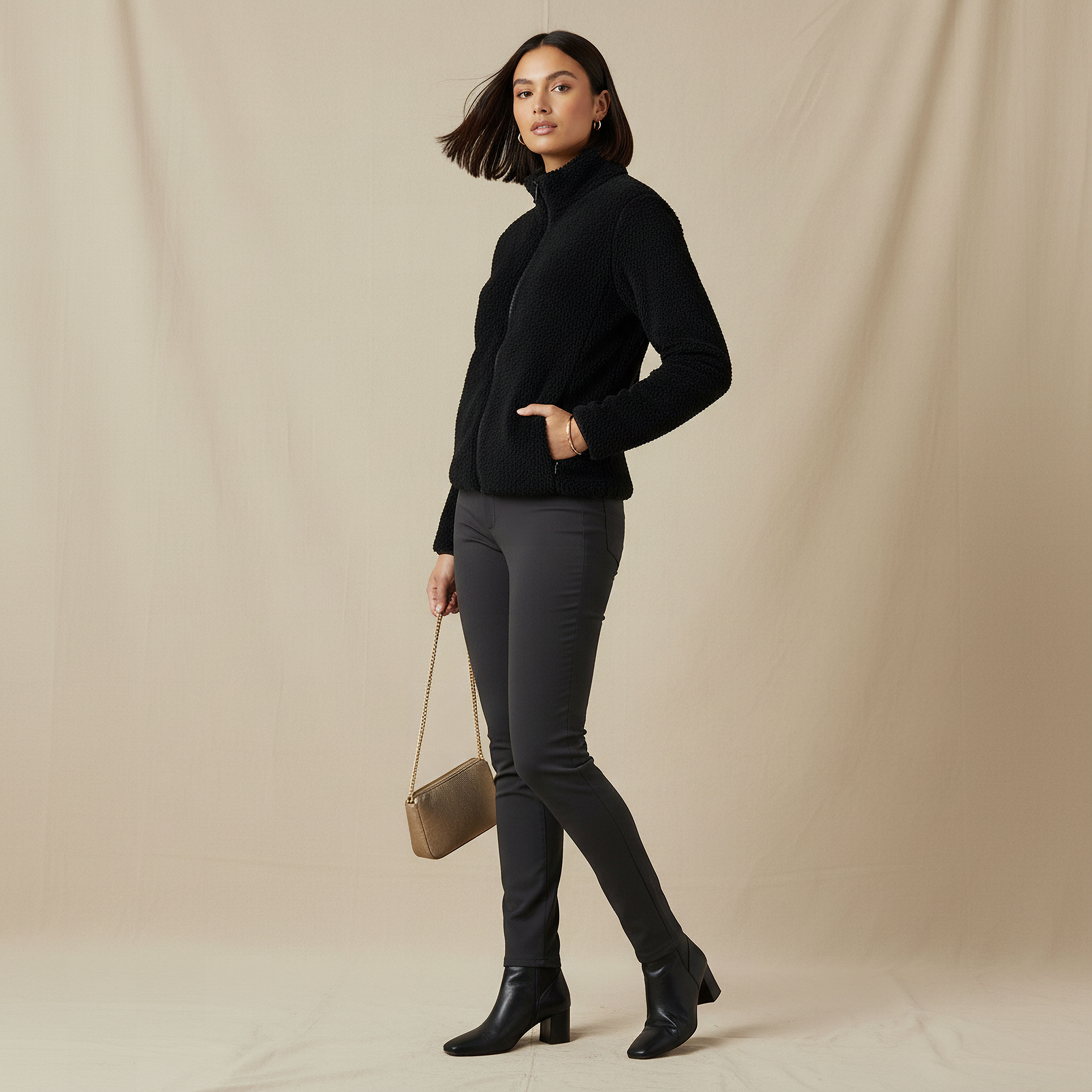 Polyester Jacket with Sherpa Lining-women-winterwear-coatsandjackets-jackets-image-2