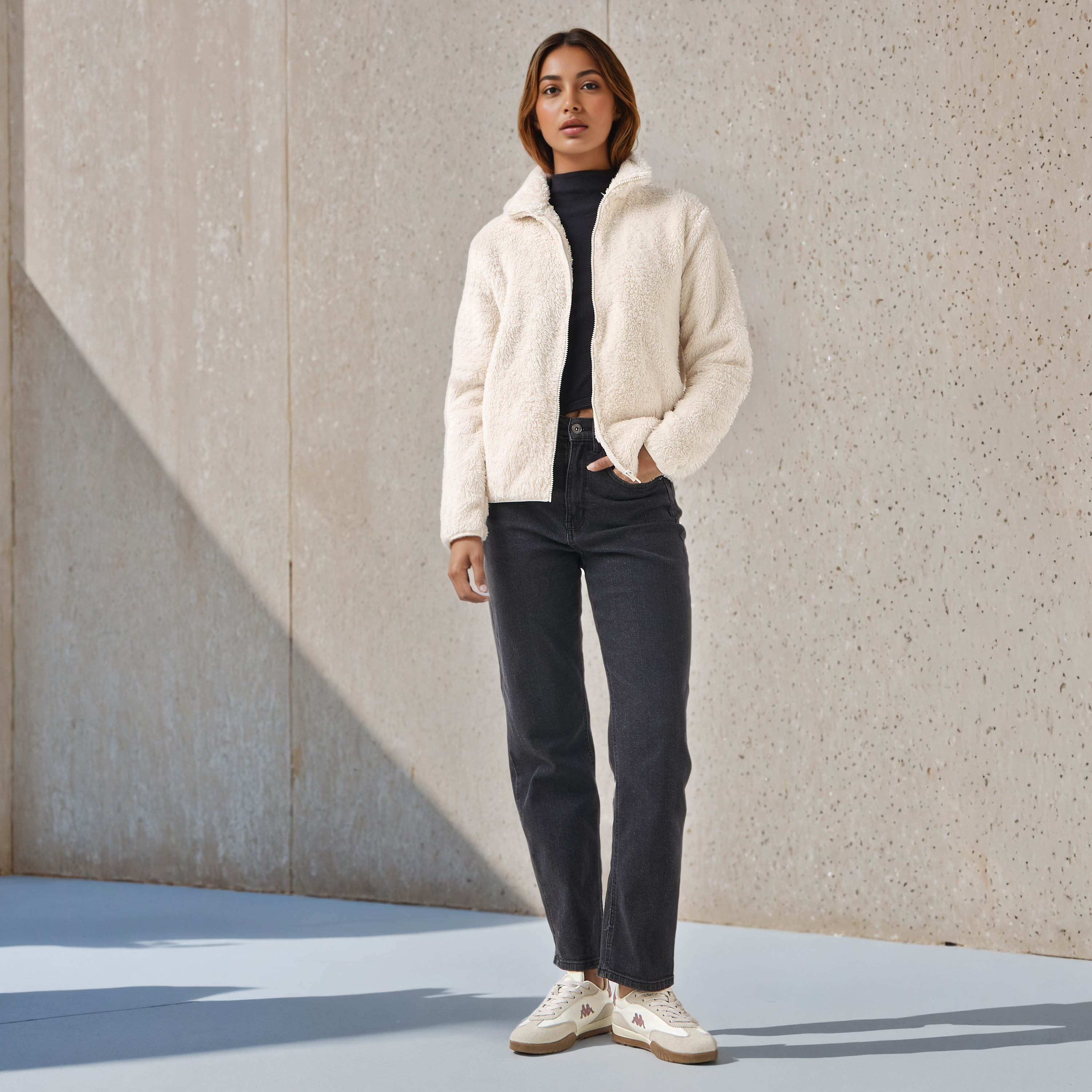 جاكيت بوليستر ببطانة شيربا-women-winterwear-coatsandjackets-jackets-image-5