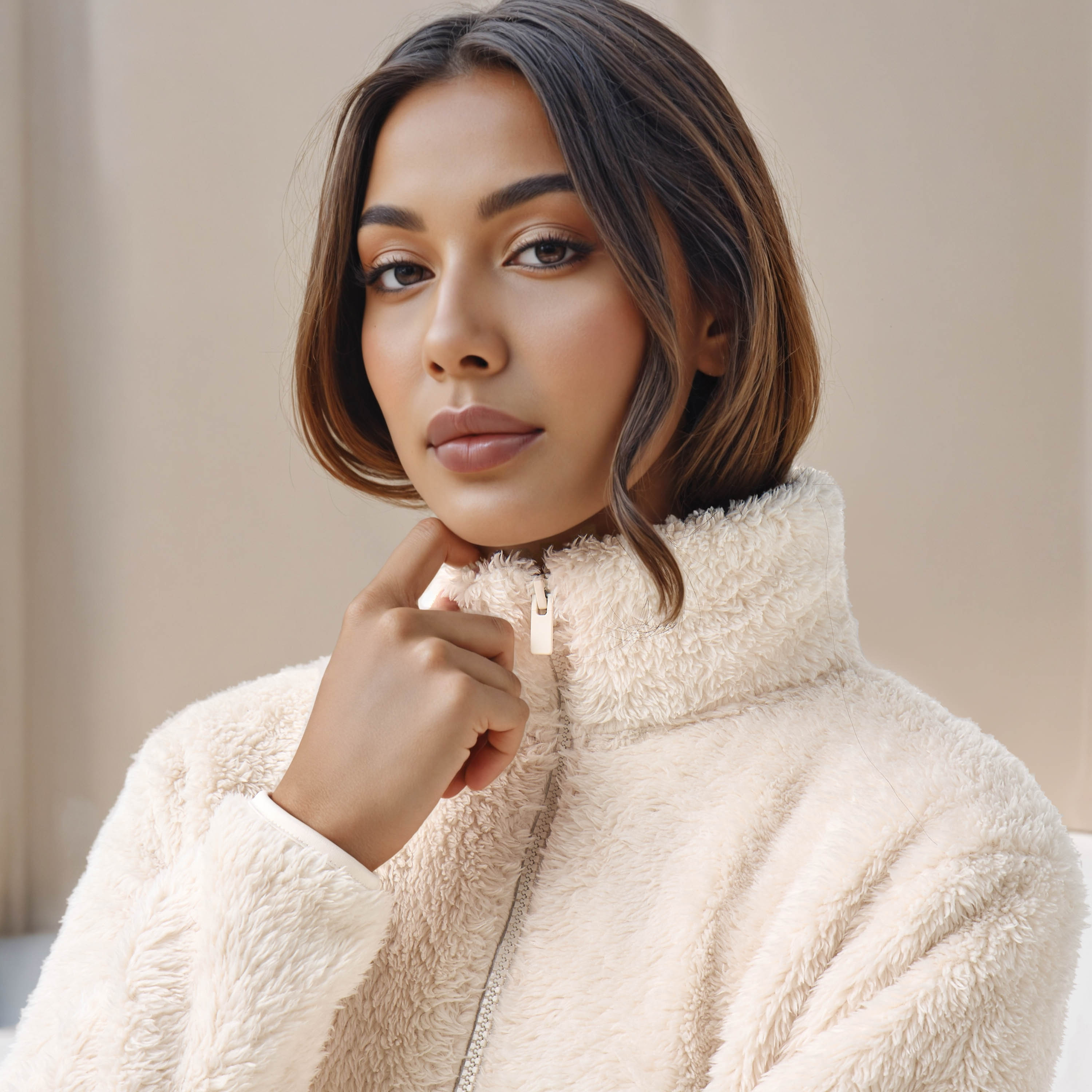 جاكيت بوليستر ببطانة شيربا-women-winterwear-coatsandjackets-jackets-image-3