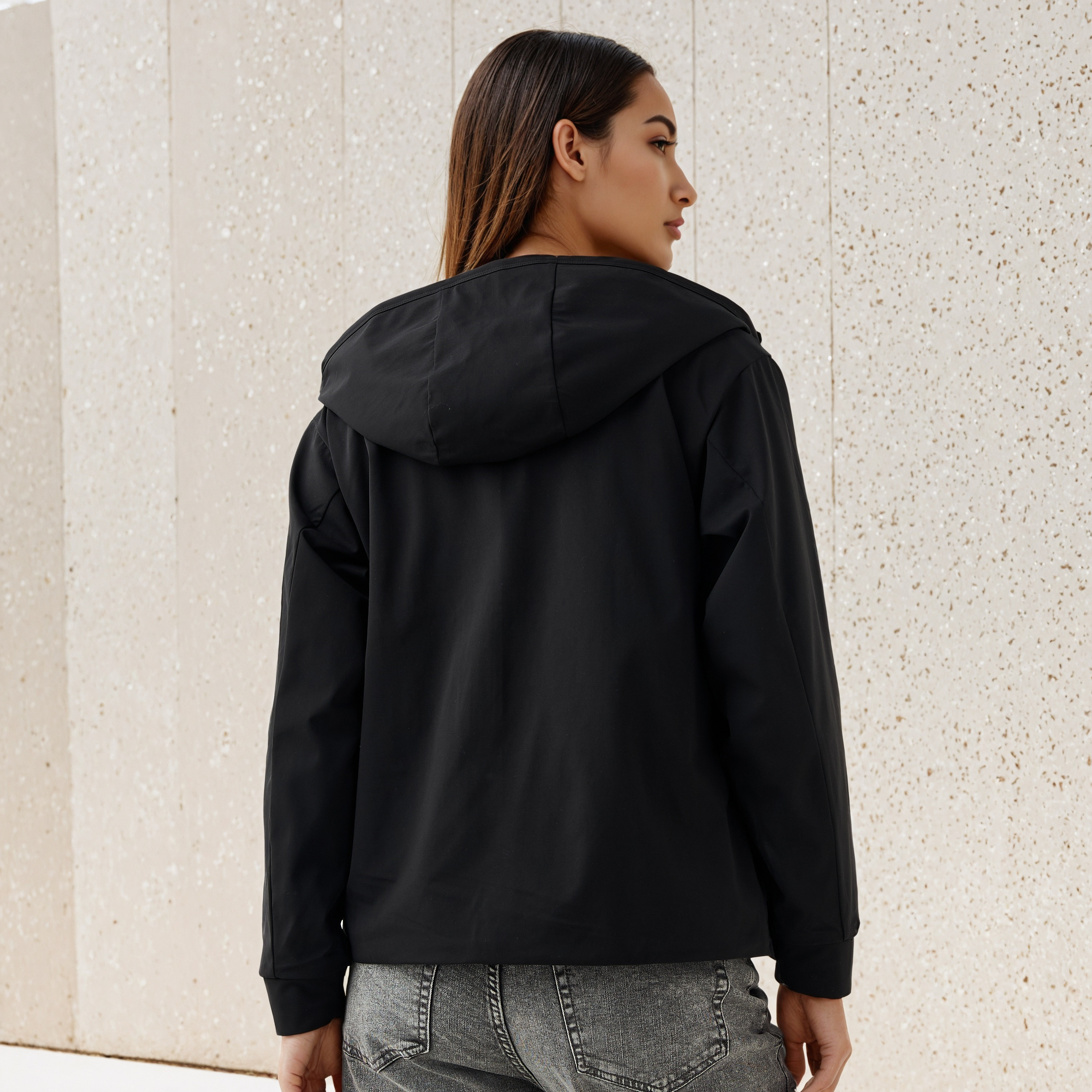 جاكيت مبطن بالصوف بقصّة عادية وقبعة-women-winterwear-coatsandjackets-jackets-image-9