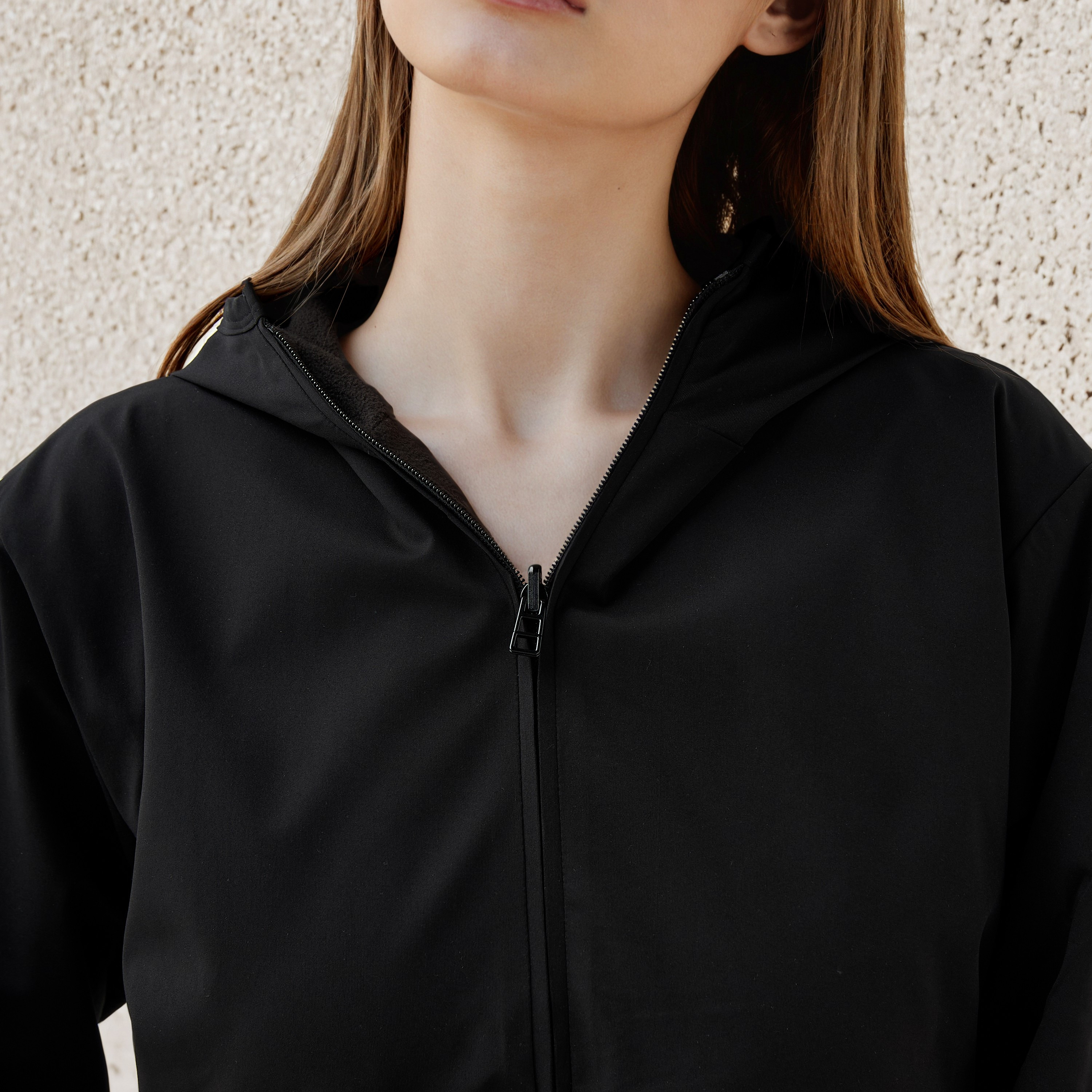 جاكيت مبطن بالصوف بقصّة عادية وقبعة-women-winterwear-coatsandjackets-jackets-image-10