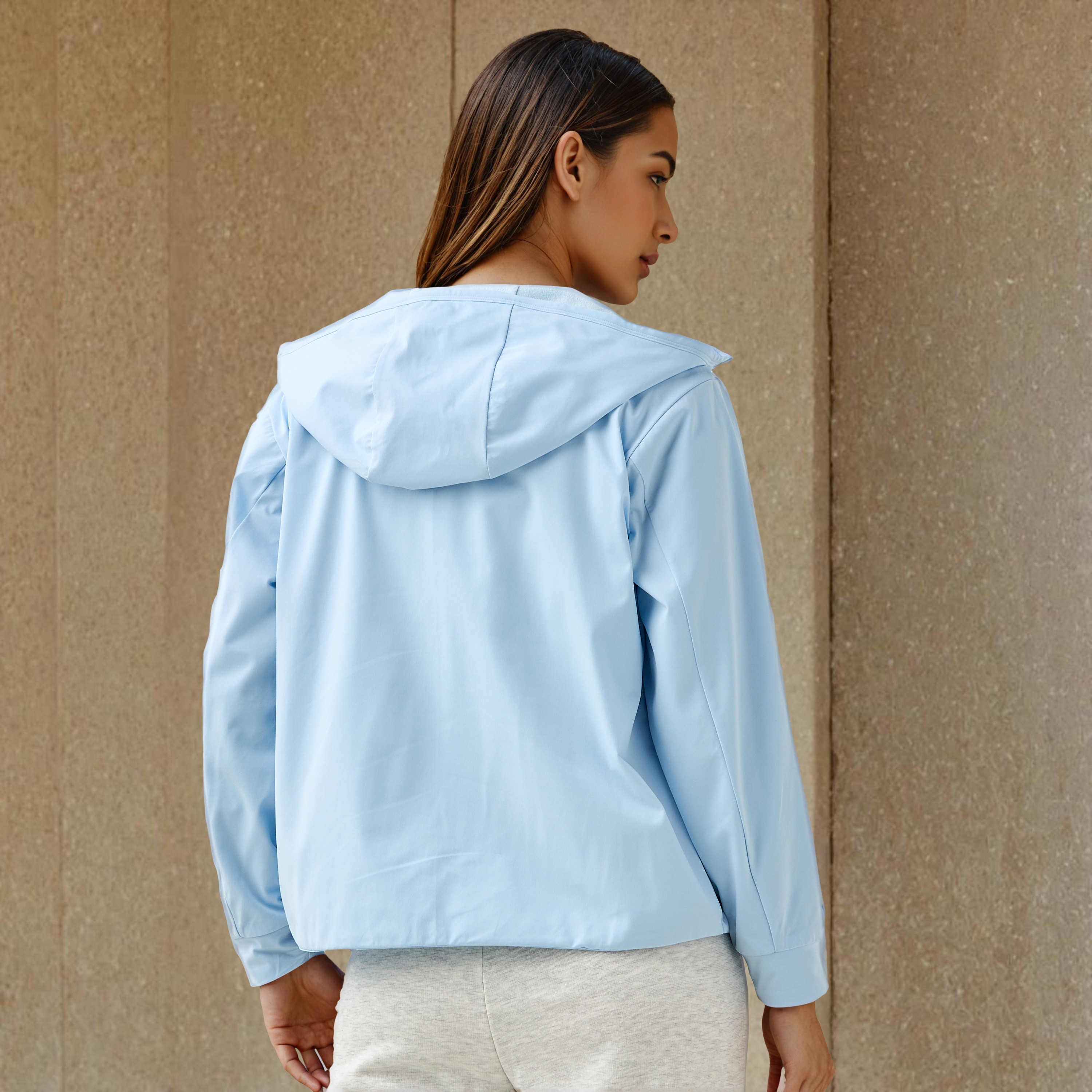 جاكيت مبطن بالصوف بقصّة عادية وقبعة-women-winterwear-coatsandjackets-jackets-image-22