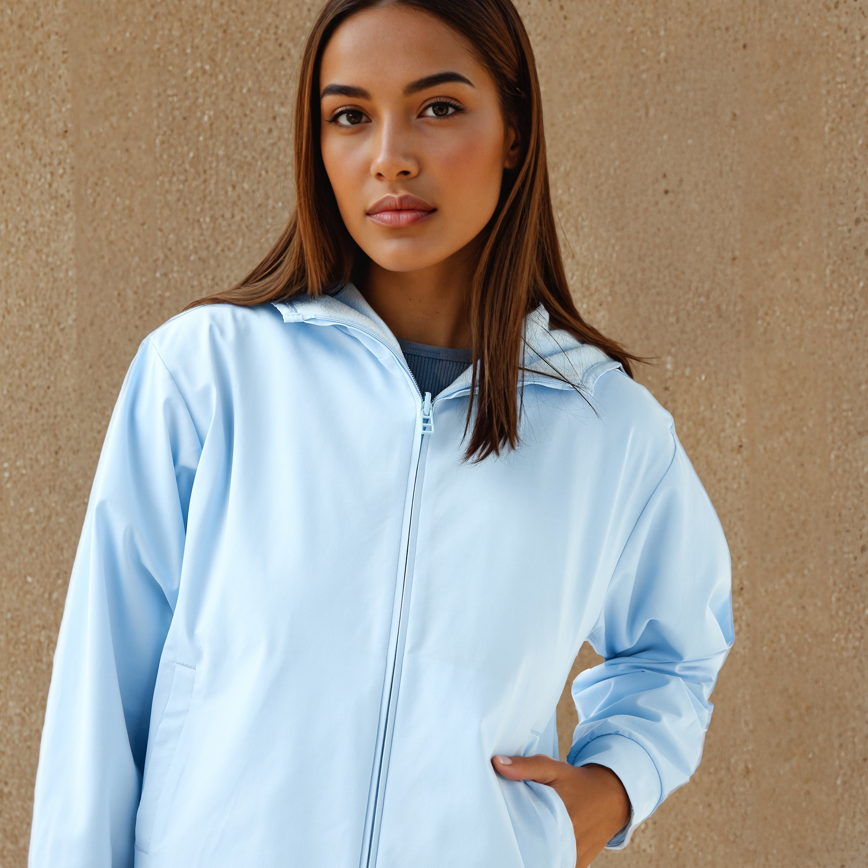 جاكيت مبطن بالصوف بقصّة عادية وقبعة-women-winterwear-coatsandjackets-jackets-image-23