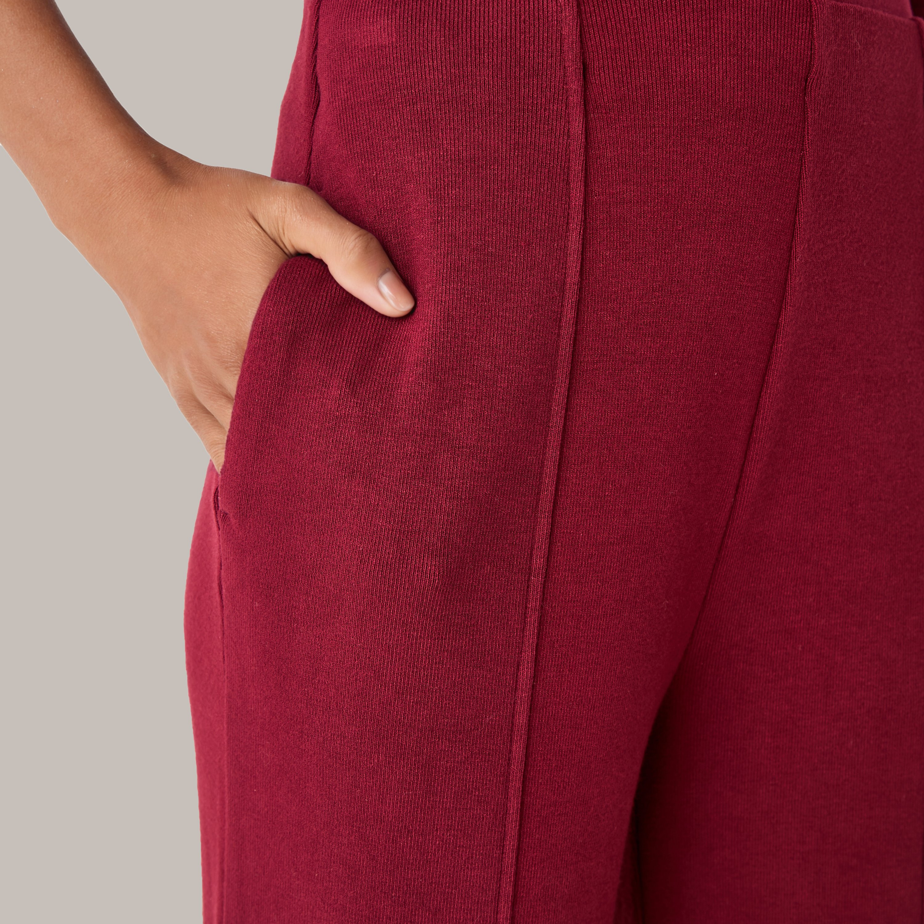 Wide Leg Flexi Waist Track Pants-women-clothing-bottoms-joggers-image-3