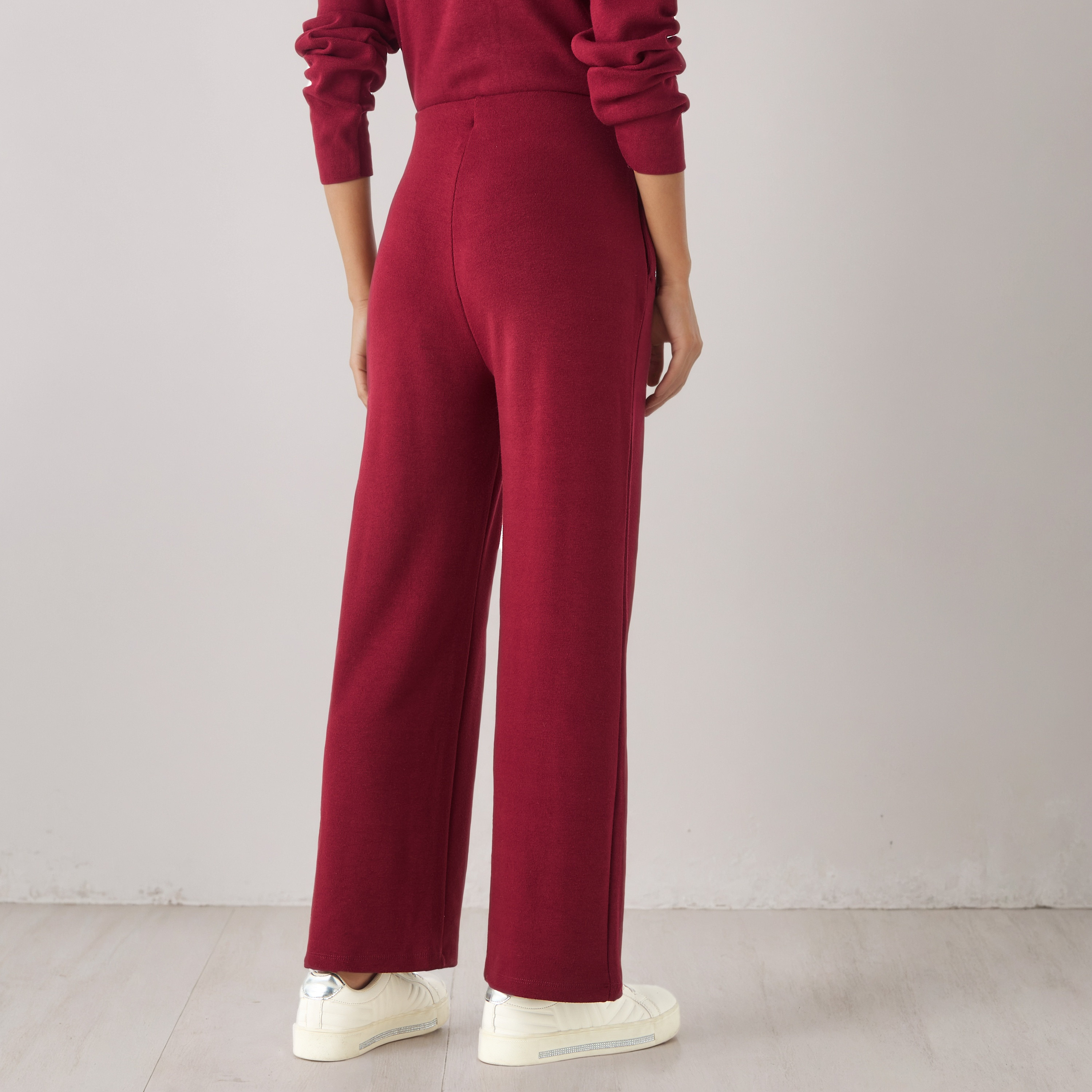 Wide Leg Flexi Waist Track Pants-women-clothing-bottoms-joggers-image-4