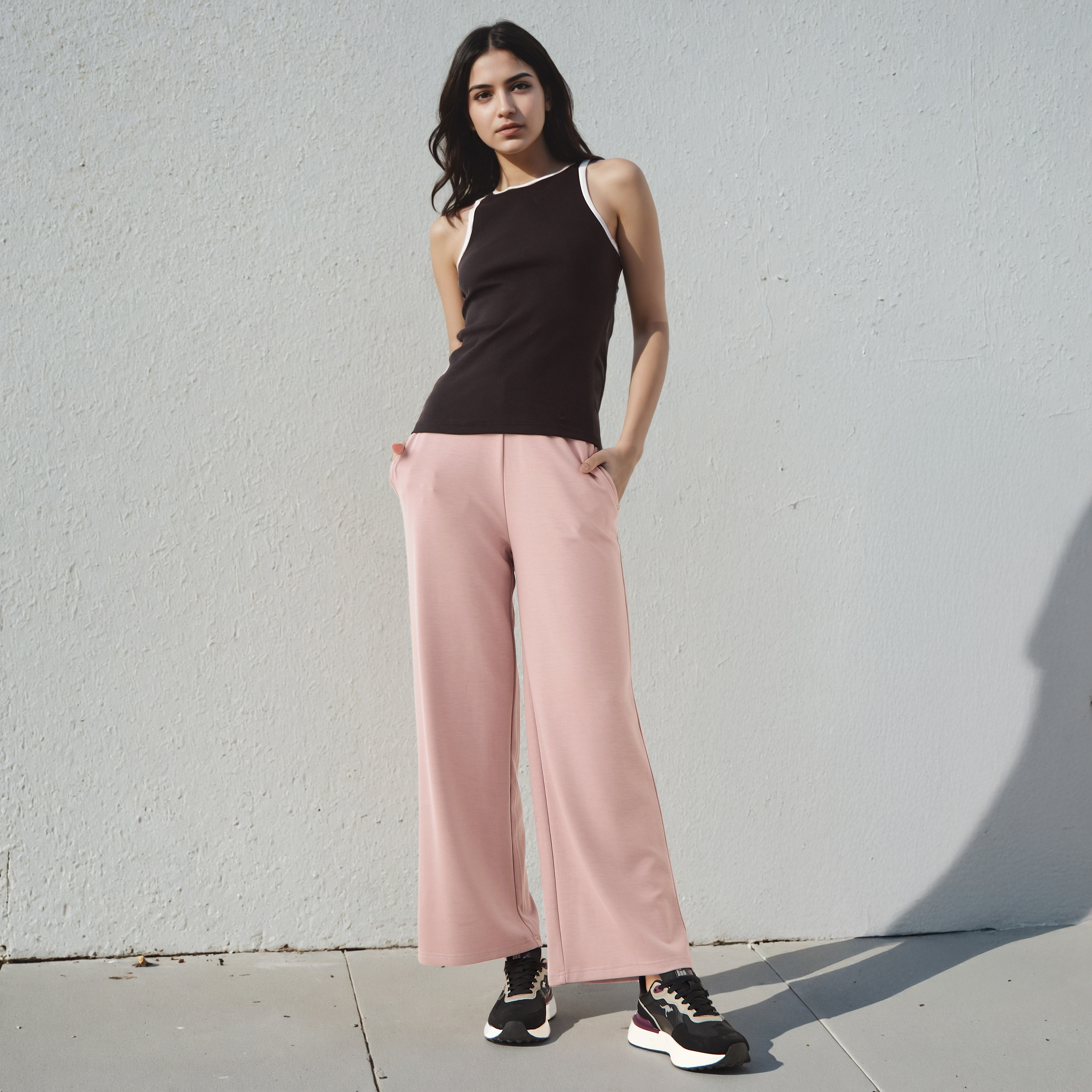 Flexi Waist Palazzo Pants with Pockets-women-clothing-bottoms-trousers-image-2