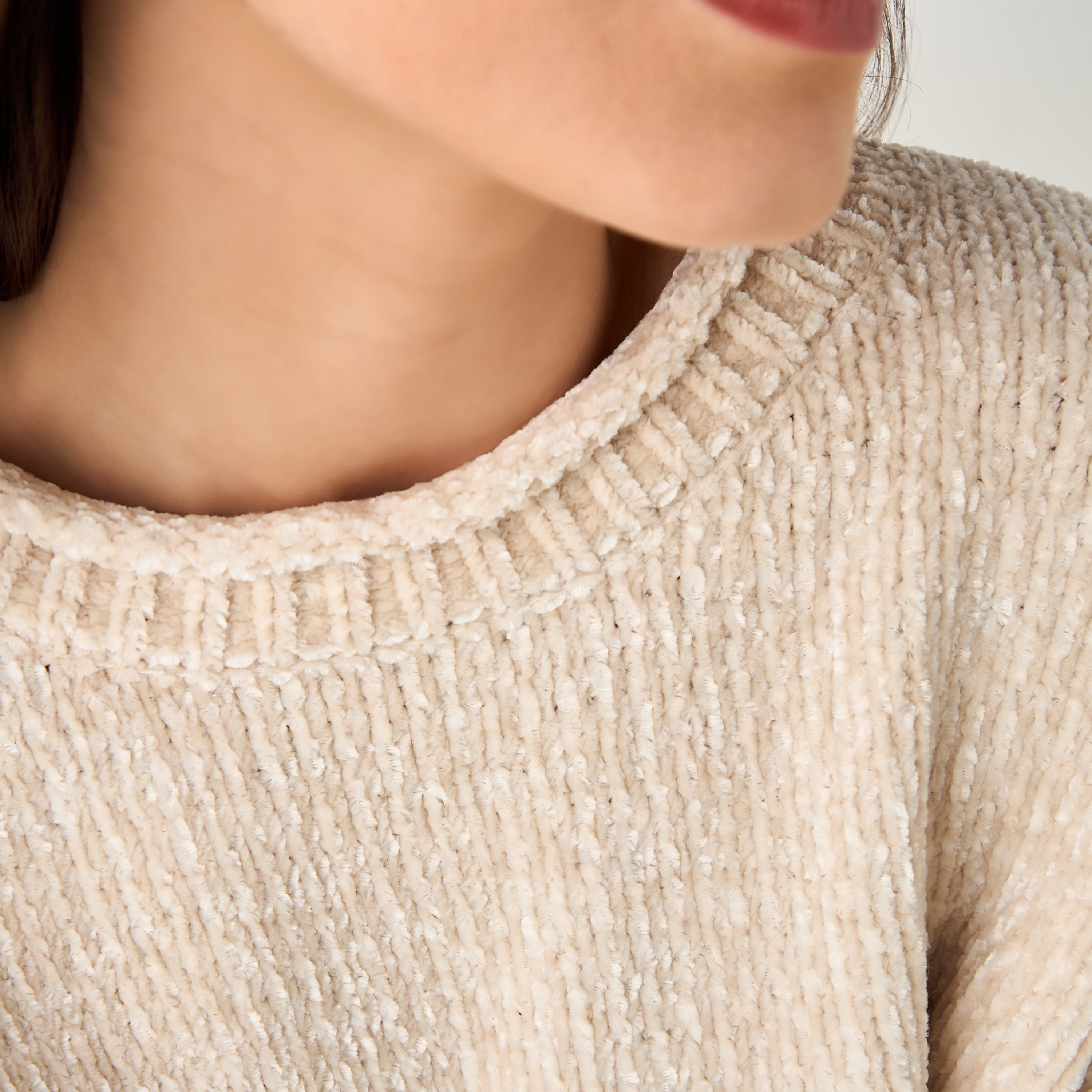 Textured Drop Shoulder Chanille Sweater-women-clothing-cardigansandjumpers-jumpers-image-3