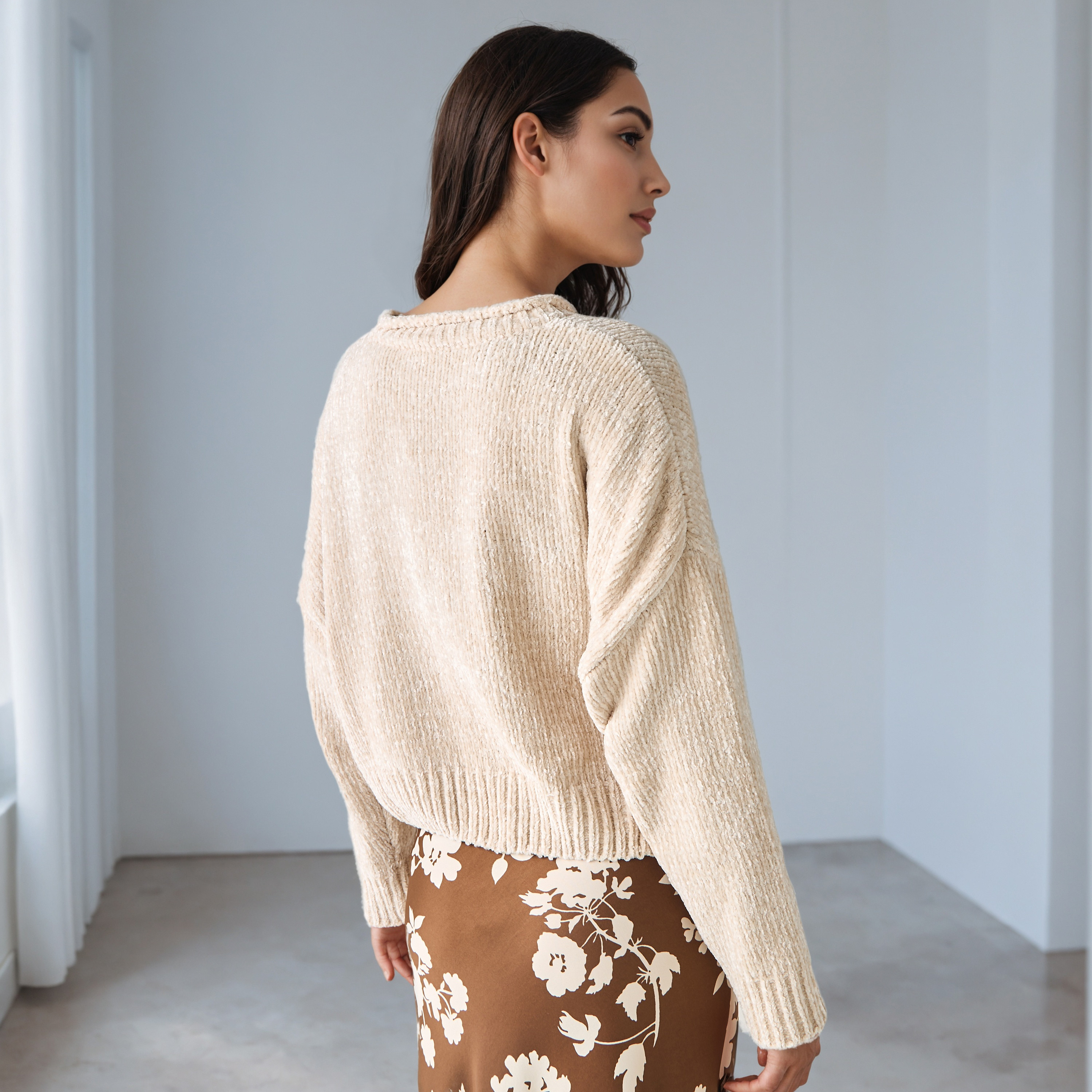 Textured Drop Shoulder Chanille Sweater-women-clothing-cardigansandjumpers-jumpers-image-4