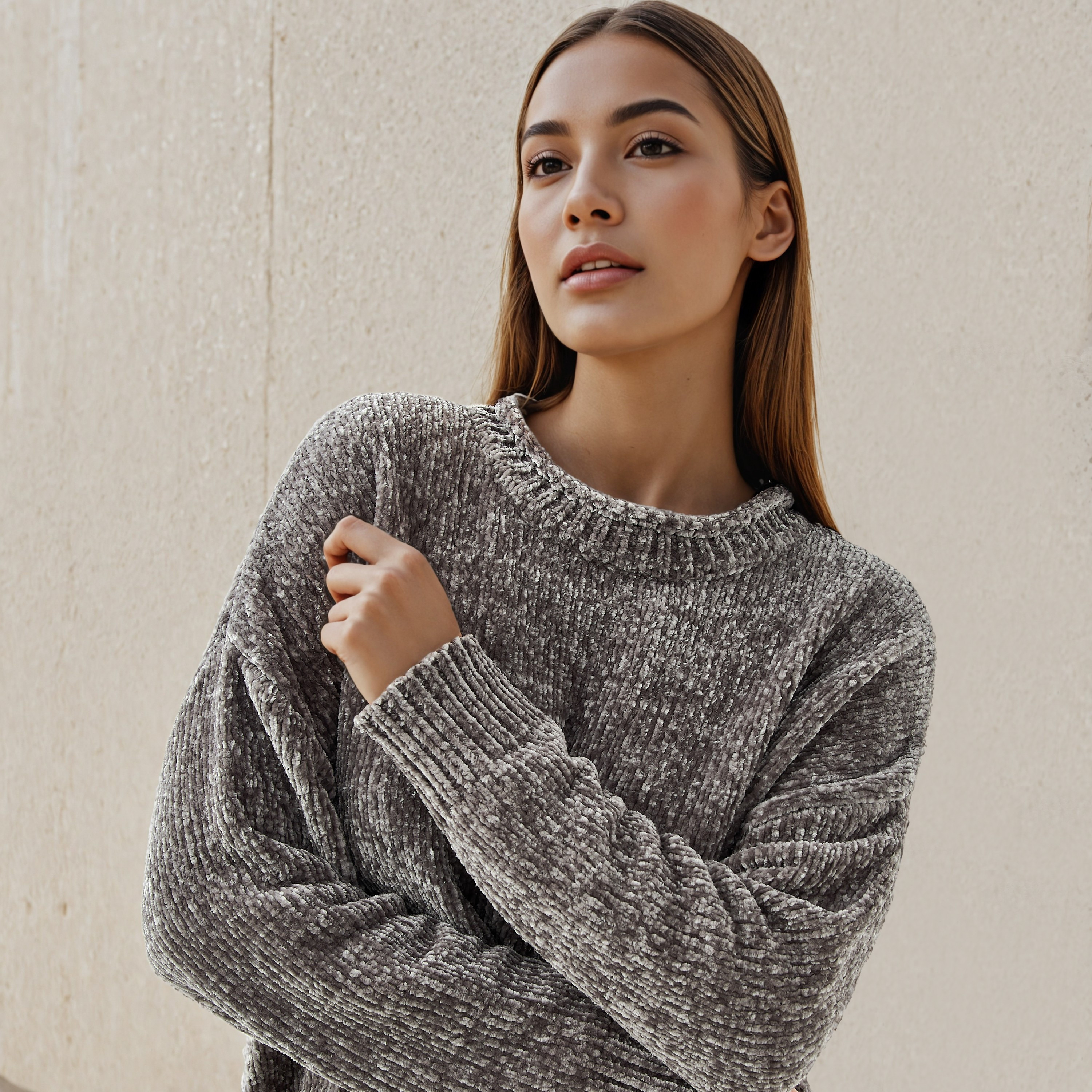 Textured Drop Shoulder Chanille Sweater-women-clothing-cardigansandjumpers-jumpers-image-5