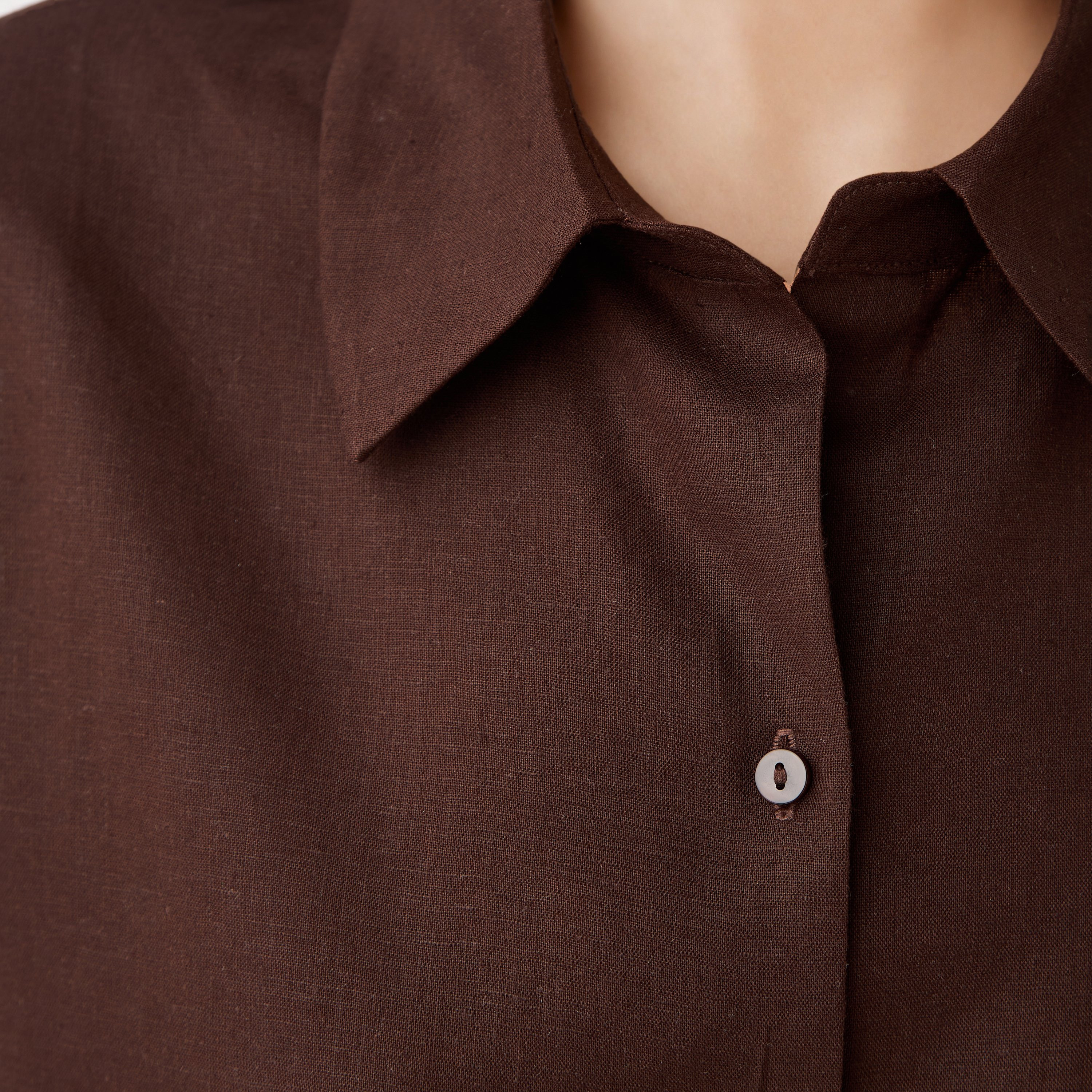 Regular Fit Linen Blend Shirt-women-clothing-shirtsandblouses-blouses-image-5