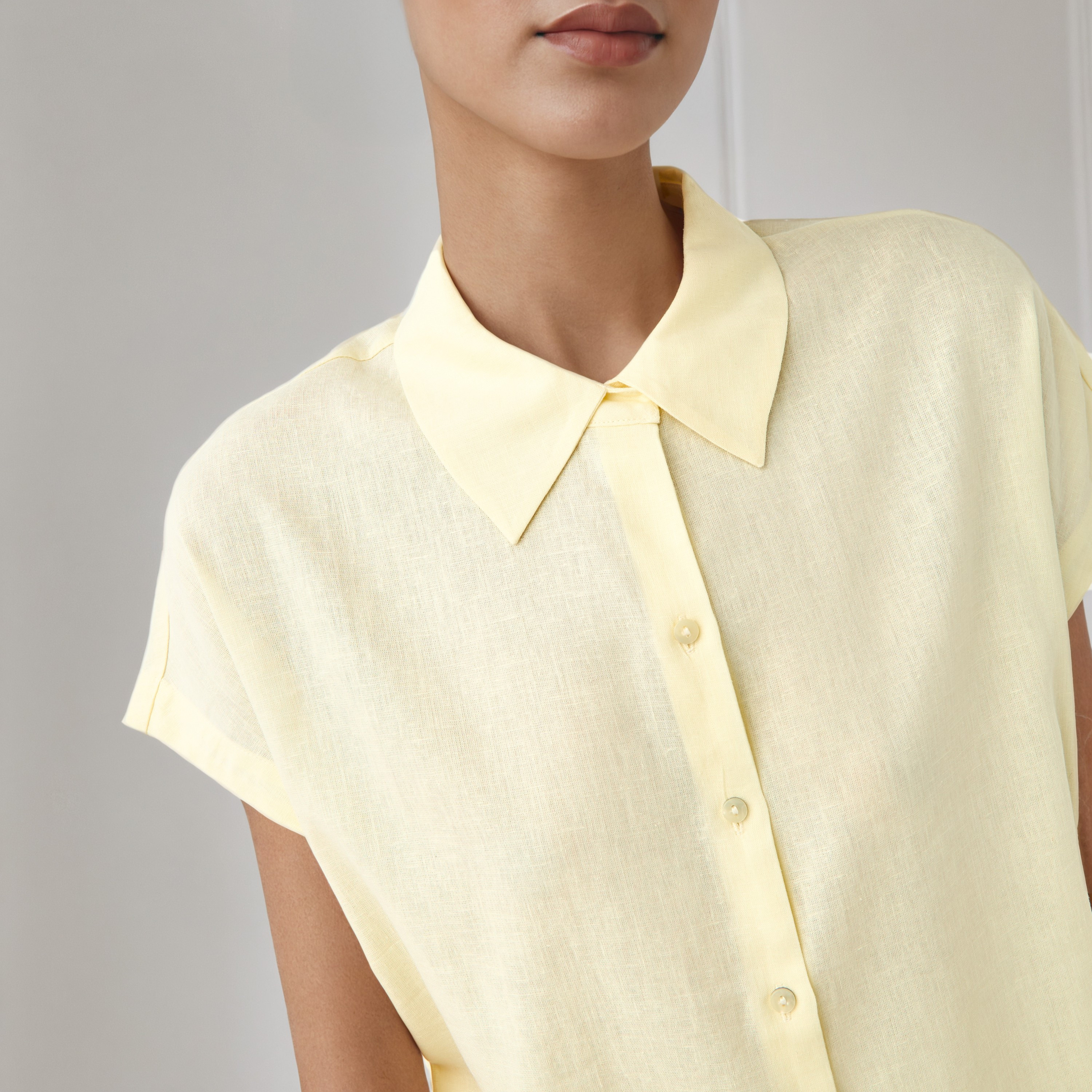 Regular Fit Linen Blend Shirt-women-clothing-shirtsandblouses-blouses-image-5