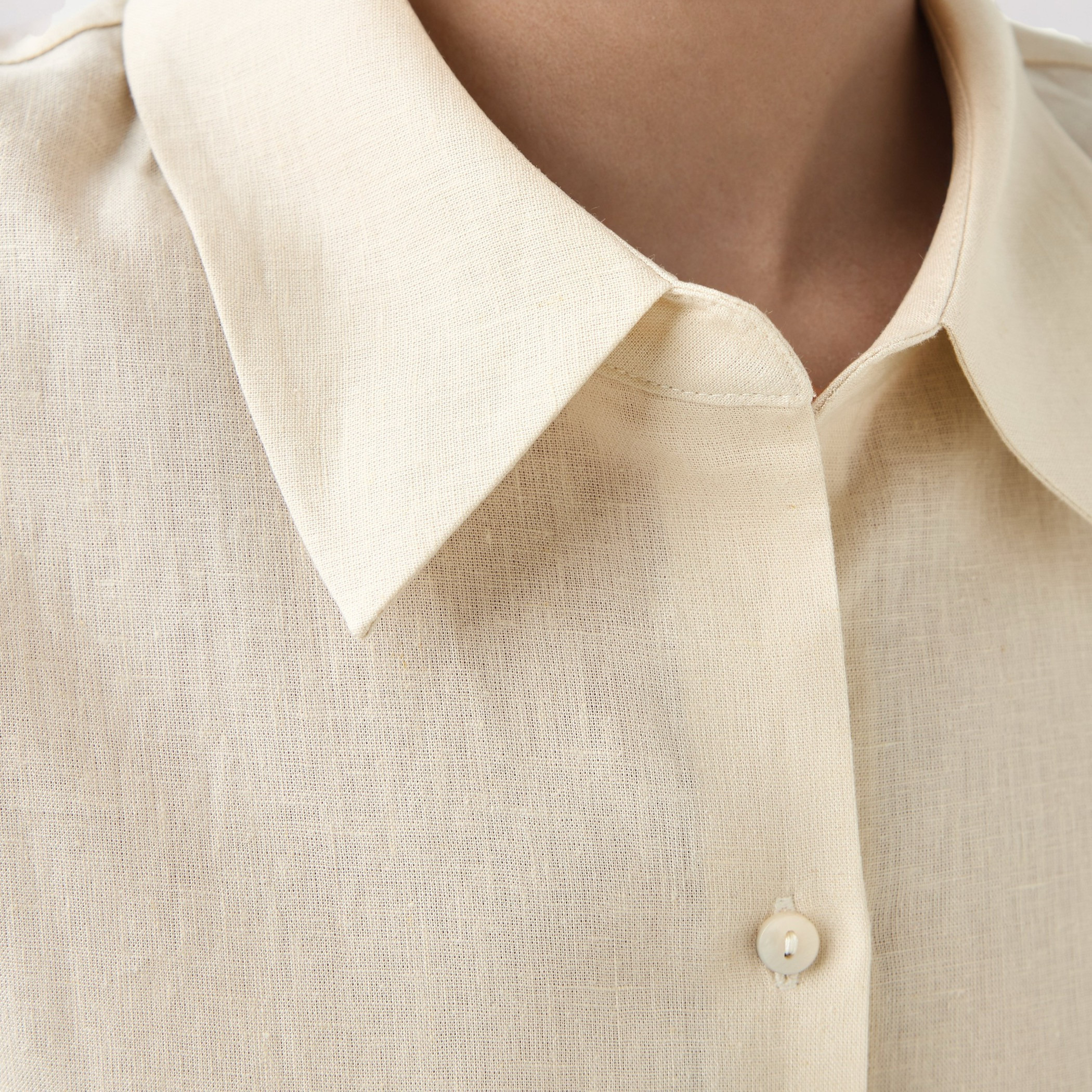 Regular Fit Linen Blend Shirt-women-clothing-shirtsandblouses-blouses-image-5